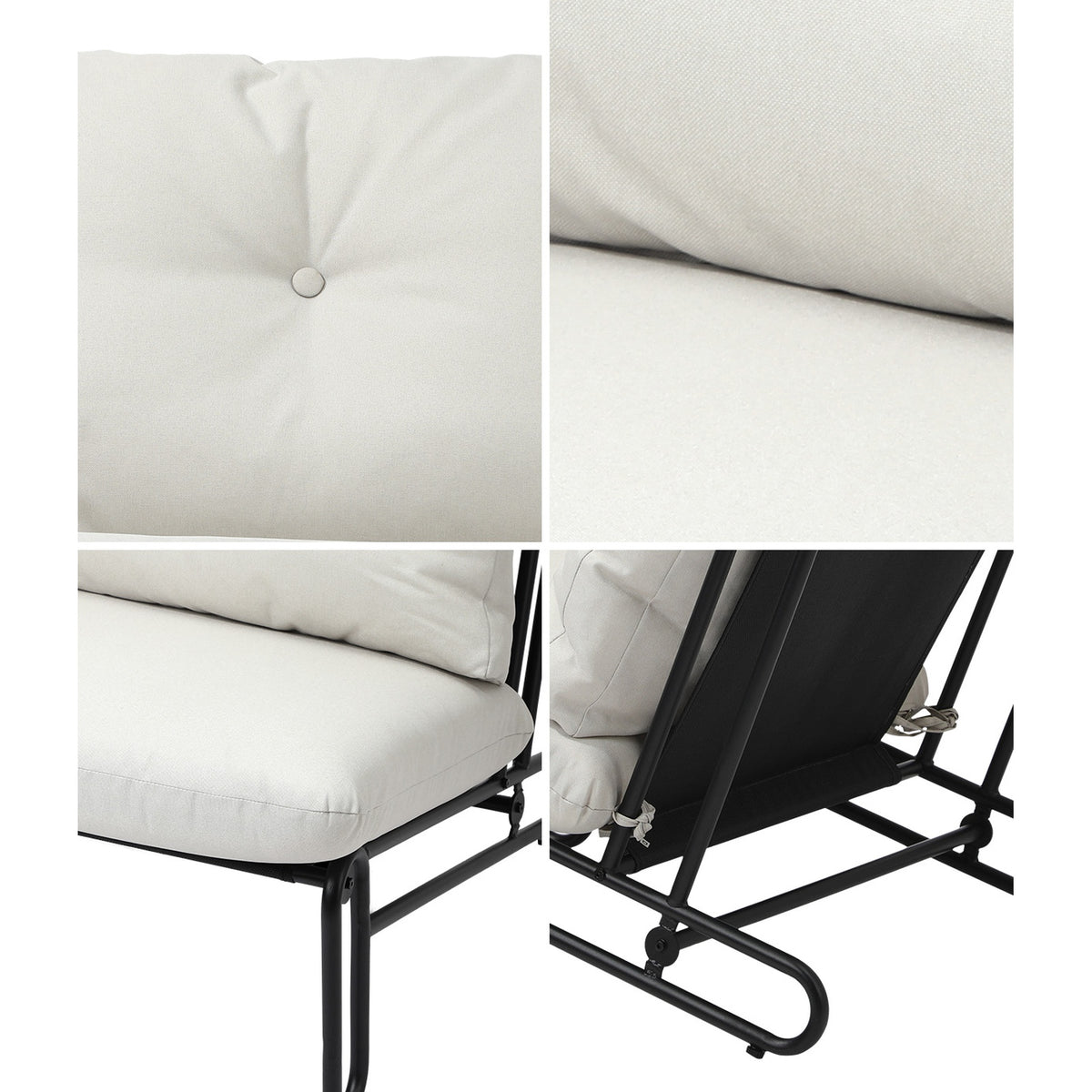 Livsip Outdoor Sofa Set 6 PCS Lounge Setting Table Chairs Patio Furniture Beige - Sunyee