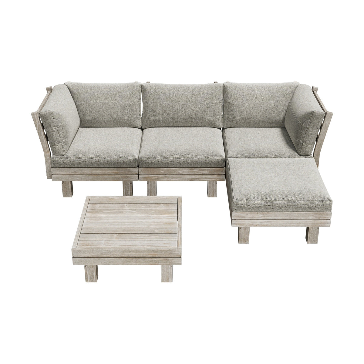 Livsip 4 Seater Outdoor Sofa Set Lounge Setting Table Chair Patio Furniture