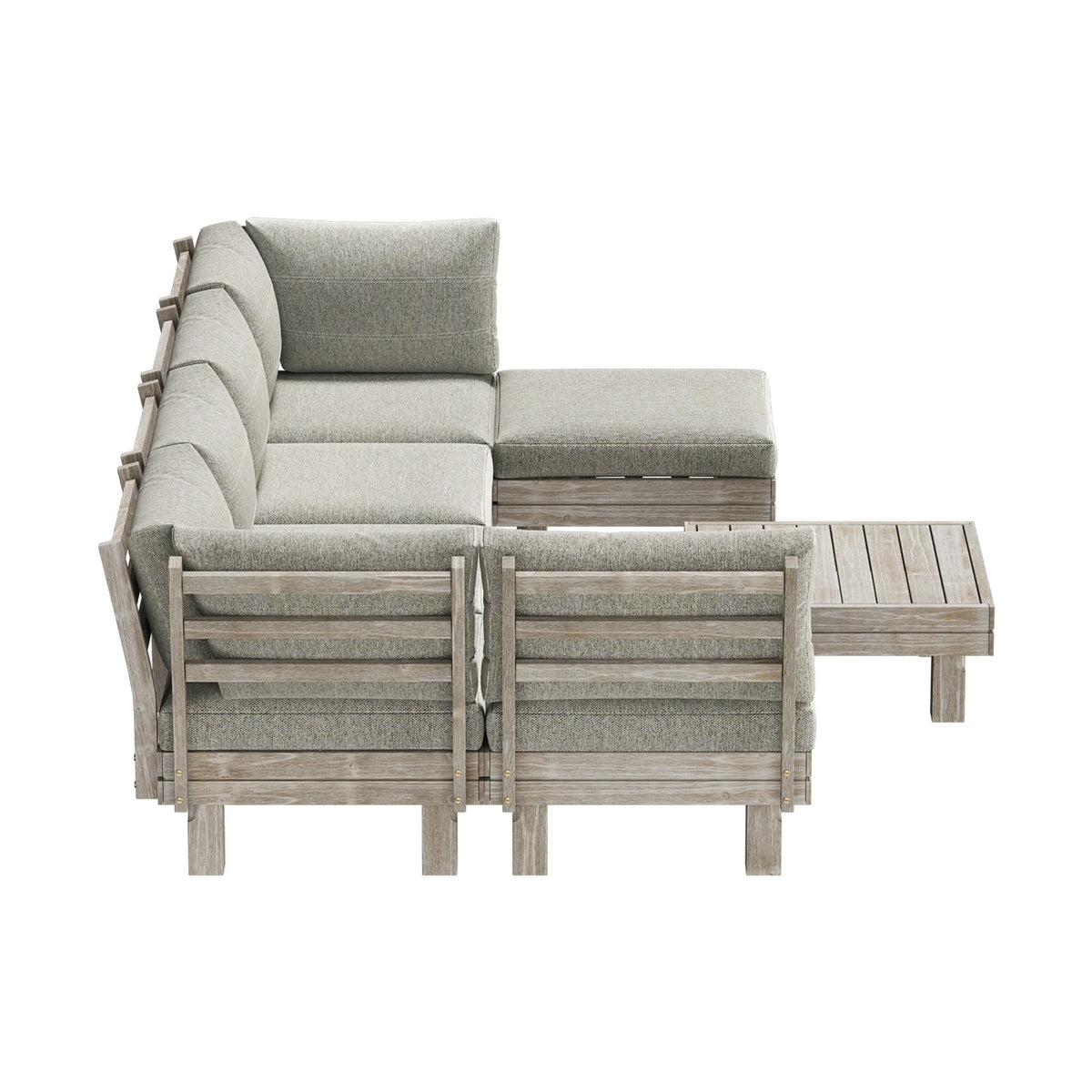 Livsip 7PCS Outdoor Furniture Sofa Set Lounge Setting Garden Patio Furniture