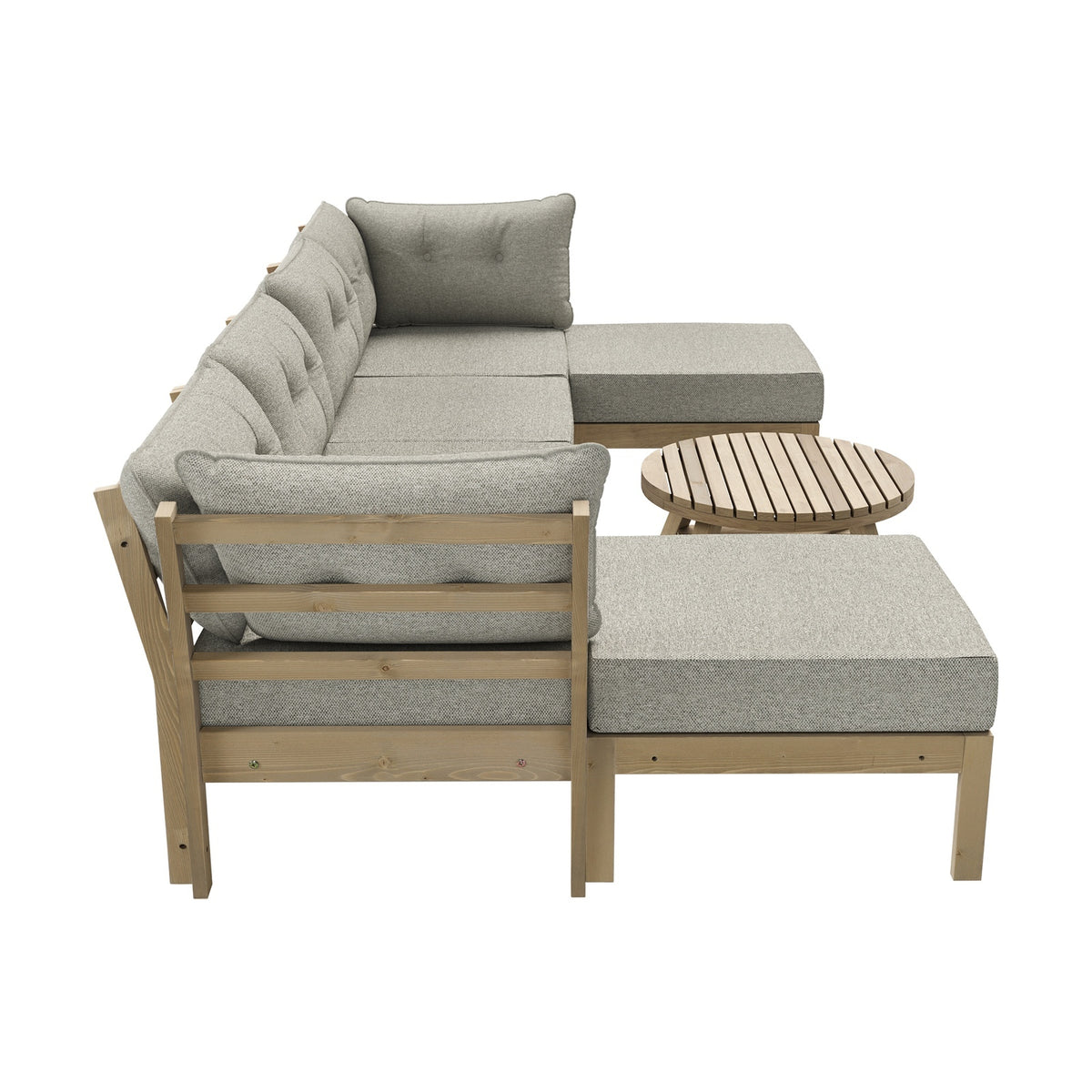 Livsip 7 Piece Outdoor Lounge Sofa Set Garden Furniture Dining Table Chairs - Sunyee