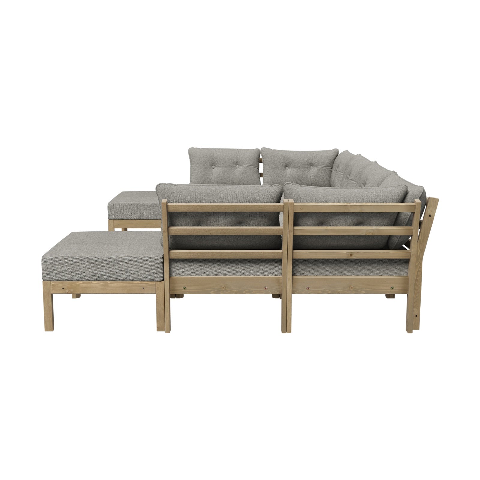 Livsip 9PCS Outdoor Sofa Set Lounge Setting Table Chair Patio Furniture Beige - Sunyee