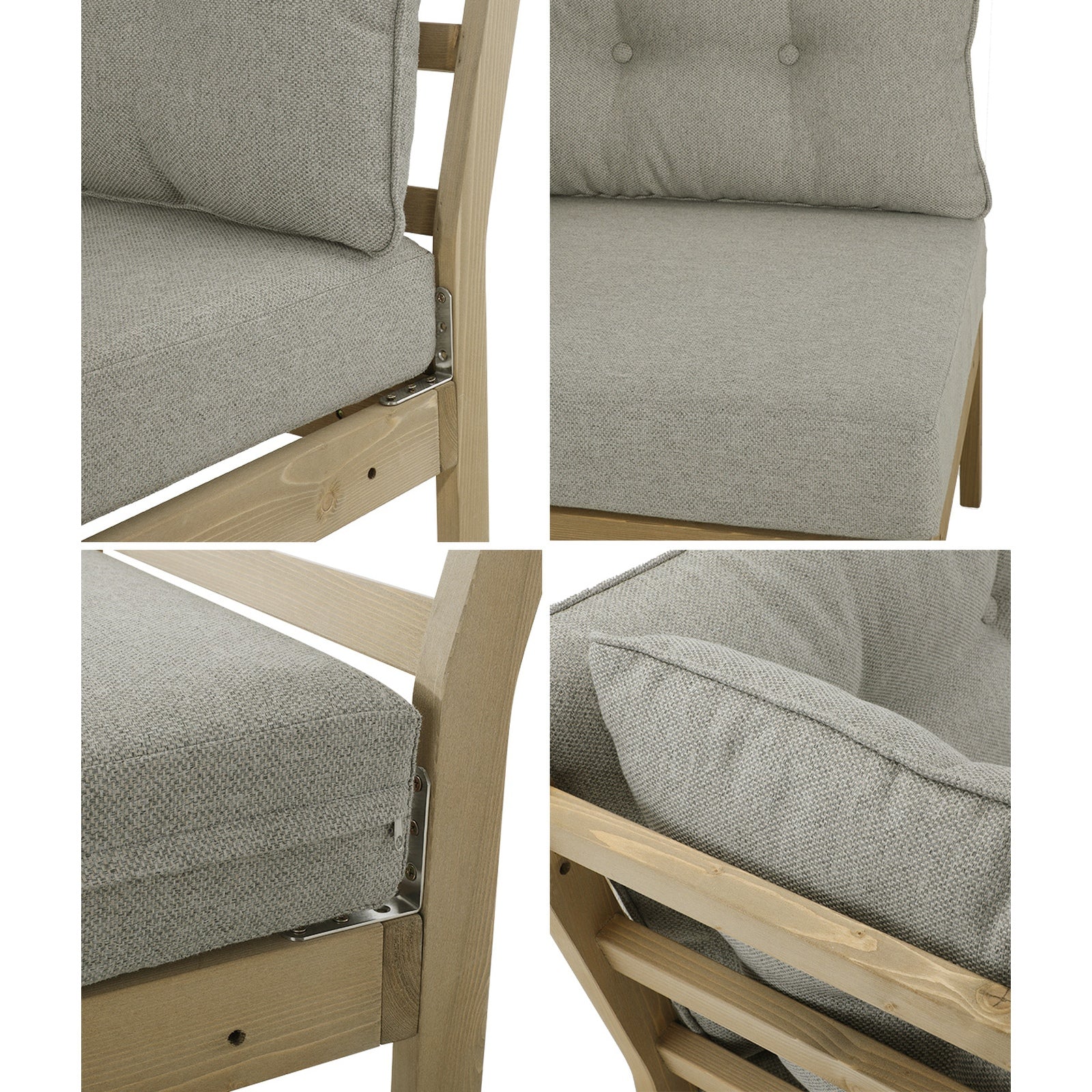 Livsip 5 Piece Outdoor Furniture Set Garden Lounge Sofa Patio Furniture Setting - Sunyee