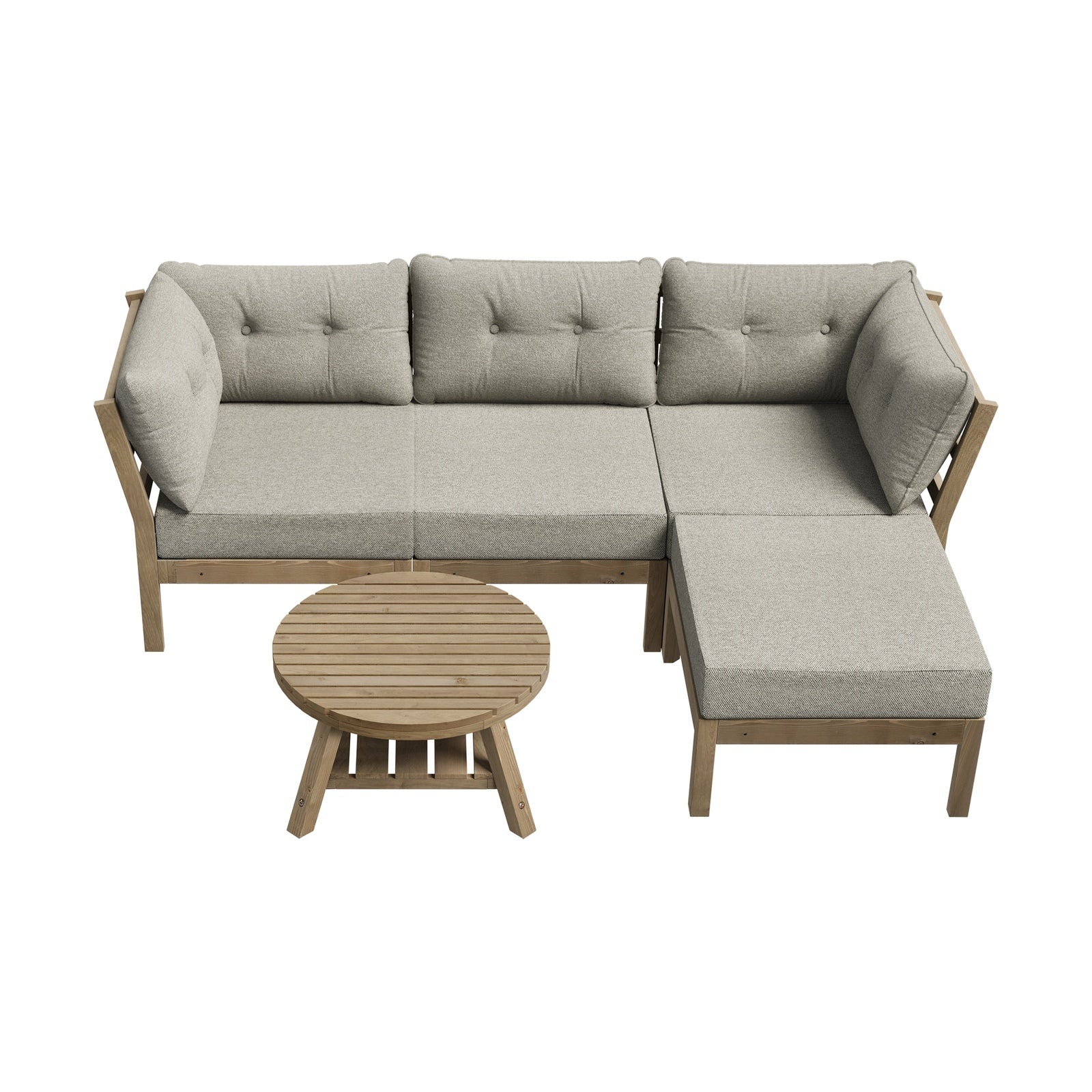 Livsip 5 Piece Outdoor Furniture Set Garden Lounge Sofa Patio Furniture Setting - Sunyee