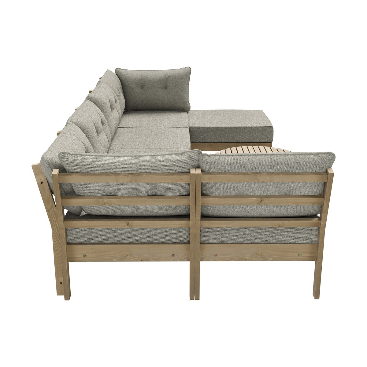 Livsip 7 Piece Outdoor Sofa Set 5-Seater Lounge Setting Garden Table Chairs - Sunyee
