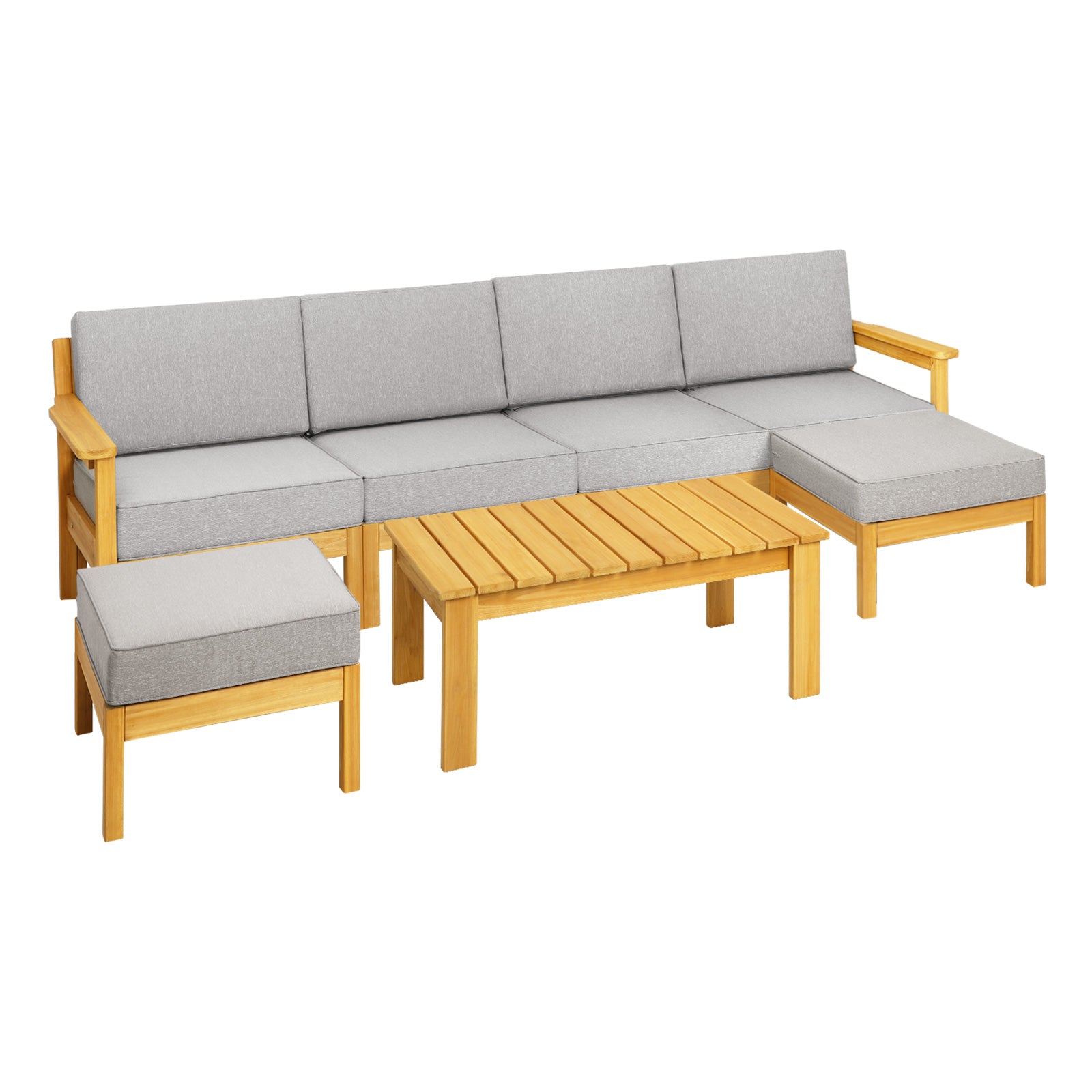 Livsip Outdoor Furniture 5-8Piece Sofa Set Garden Lounge Patio Furniture Setting - Sunyee