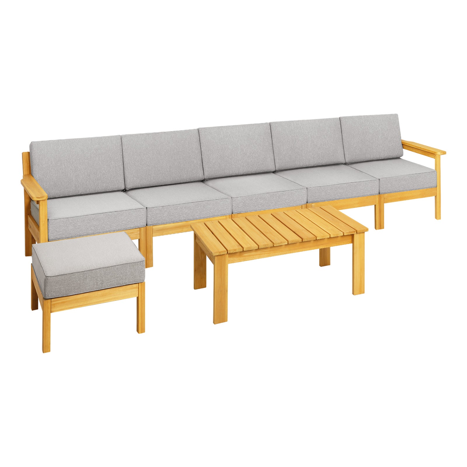 Livsip Outdoor Furniture 5-8Piece Sofa Set Garden Lounge Patio Furniture Setting - Sunyee