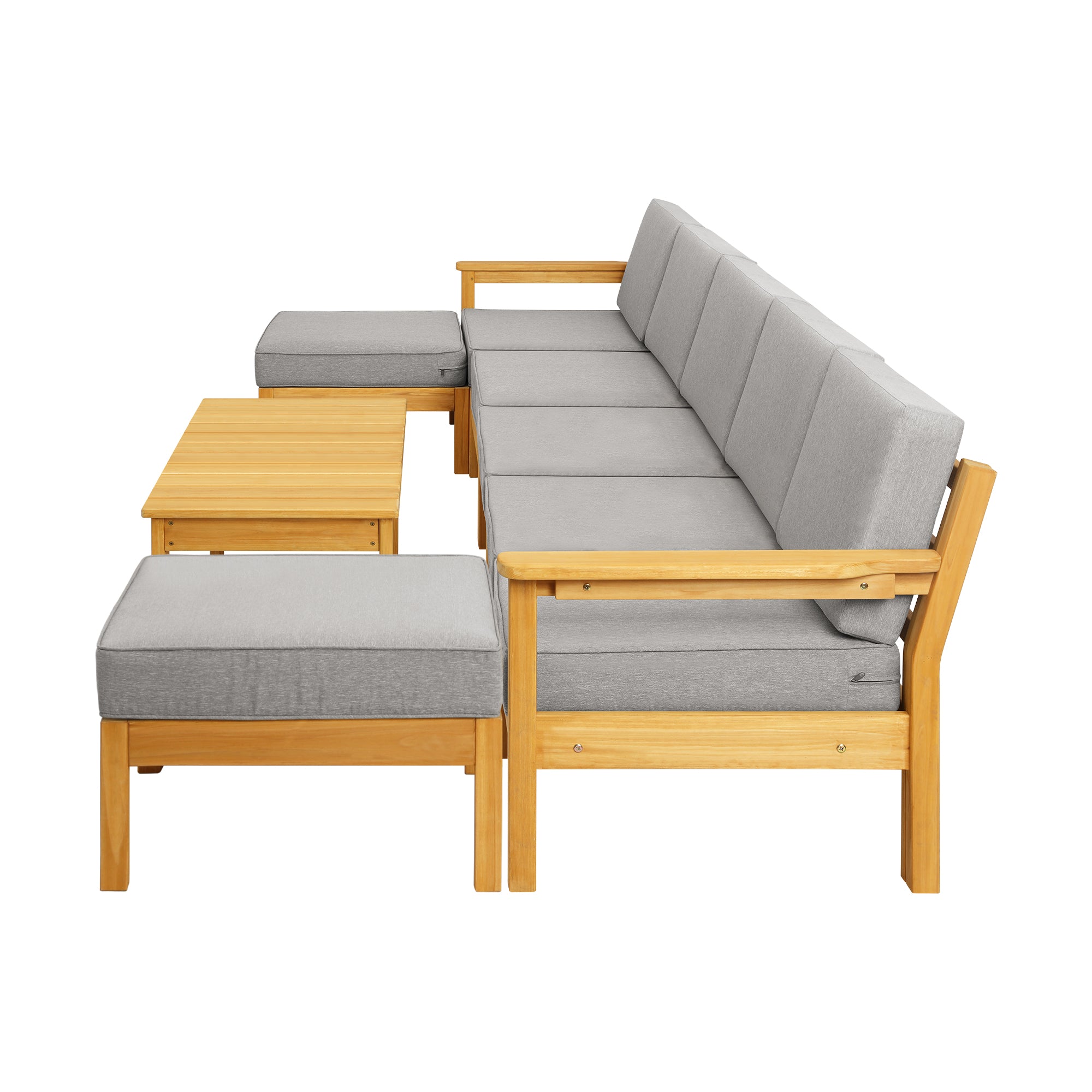 Livsip Outdoor Furniture 5-8Piece Sofa Set Garden Lounge Patio Furniture Setting - Sunyee
