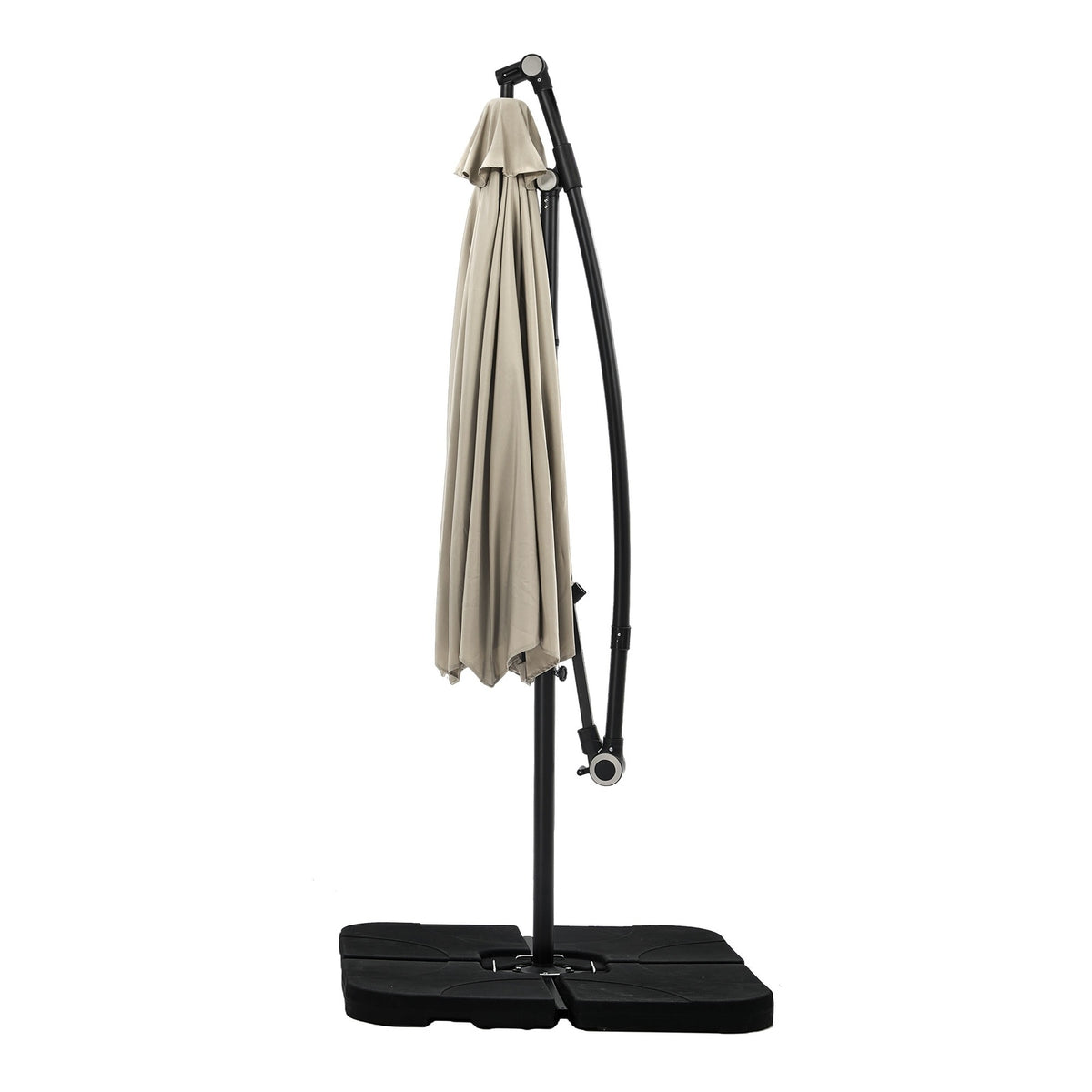 Livsip Outdoor Umbrella 3M Cantilever Garden Shade 360° Rotation w/ Base