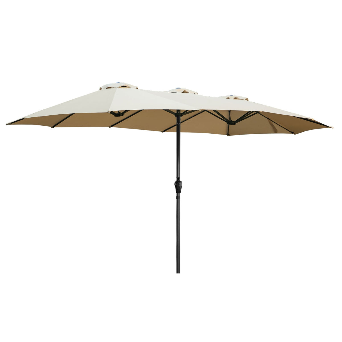 Livsip Outdoor Umbrella 4.52M Double-Sided Umbrellas Beach Sun Shade Beige