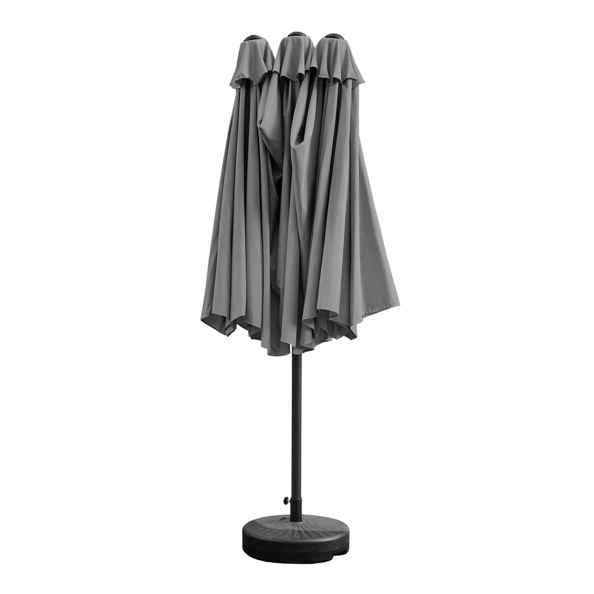 Livsip Outdoor Umbrella 4.52M Double-Sided Garden Shade with Base Charcoal