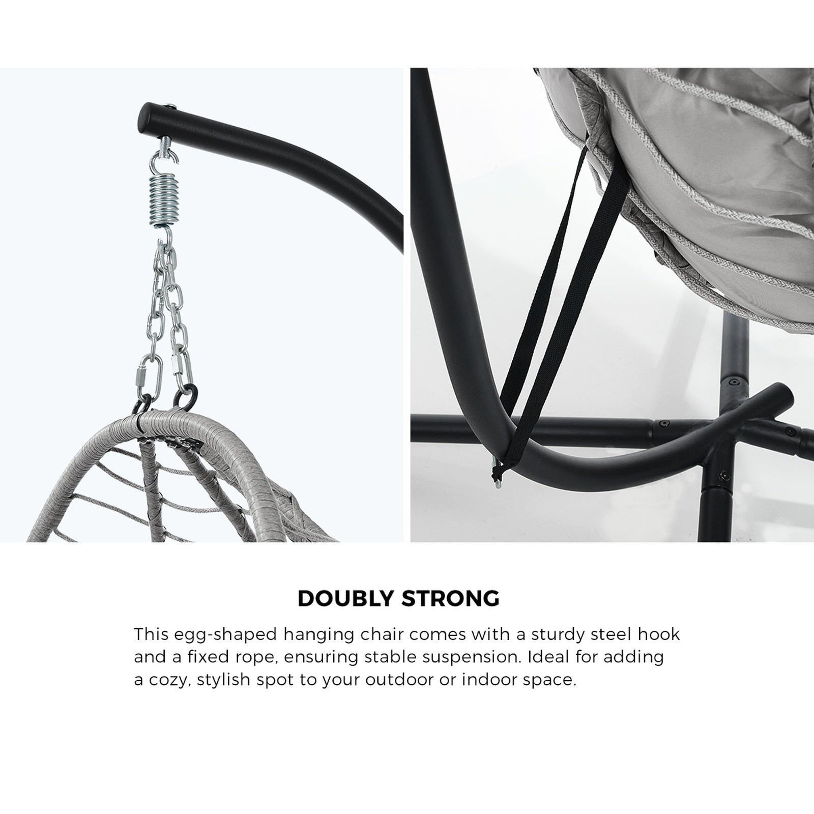 Livsip Outdoor Hanging Chair Swing Chair Porch Egg Seat Garden Furniture Rattan - Sunyee