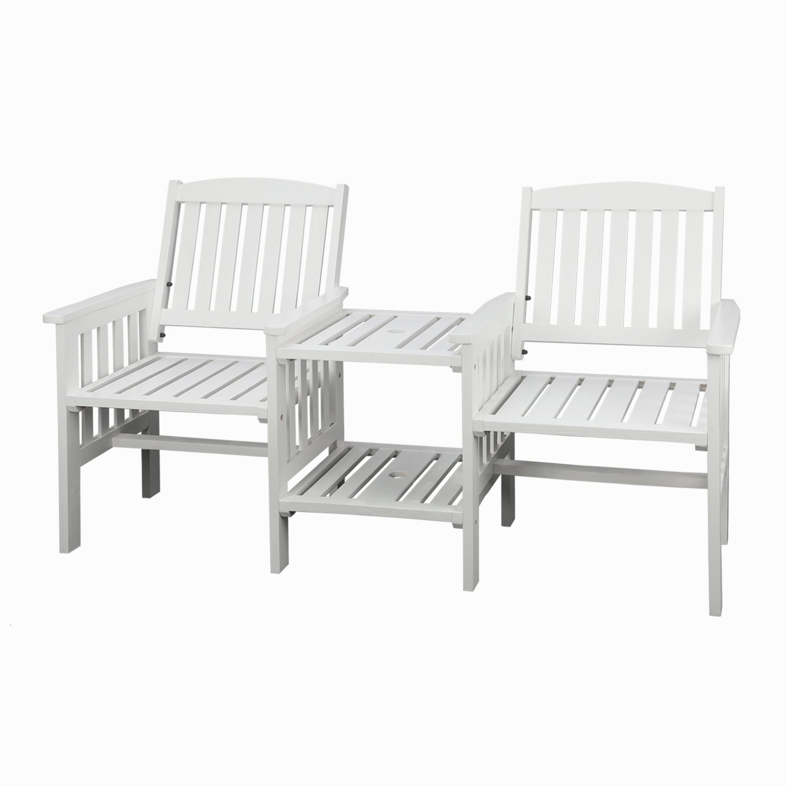 Livsip Wooden Garden Bench Chair Table Outdoor Seat Loveseat Patio Furniture - Sunyee