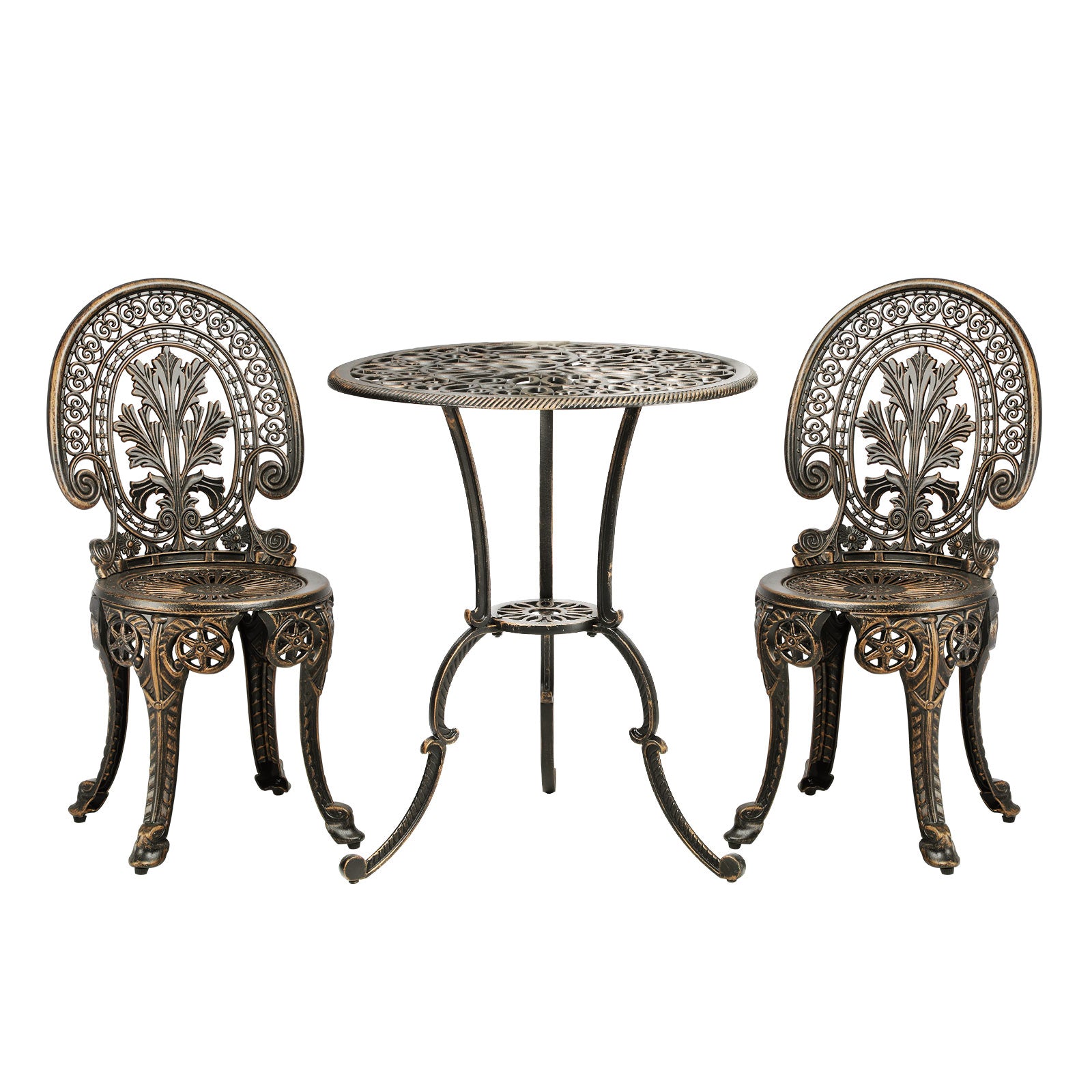 Livsip Outdoor Dining Chairs Setting Bistro Set Patio Garden Furniture 3 Piece - Sunyee