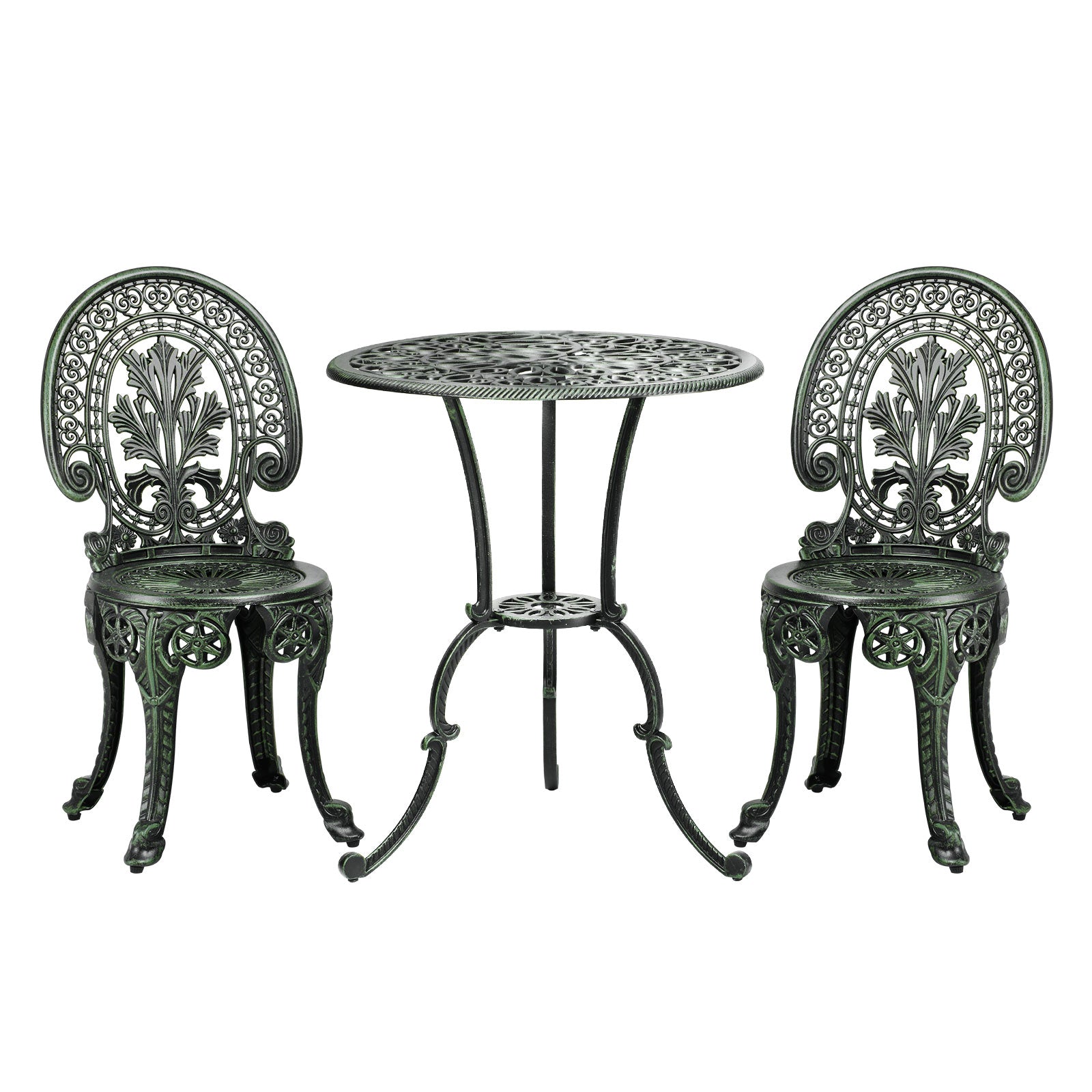 Livsip Outdoor Dining Chairs Setting Bistro Set Patio Garden Furniture 3 Piece - Sunyee