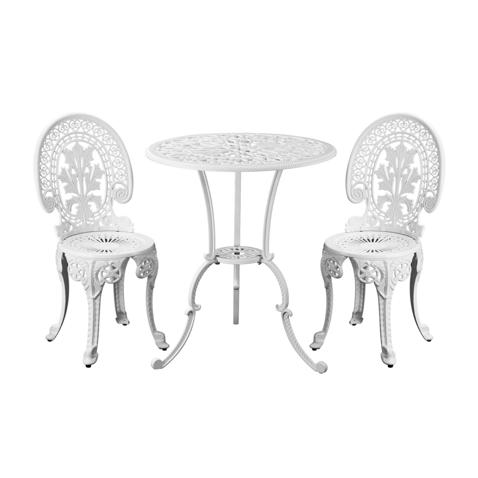 Livsip Outdoor Dining Chairs Setting Bistro Set Patio Garden Furniture 3 Piece - Sunyee