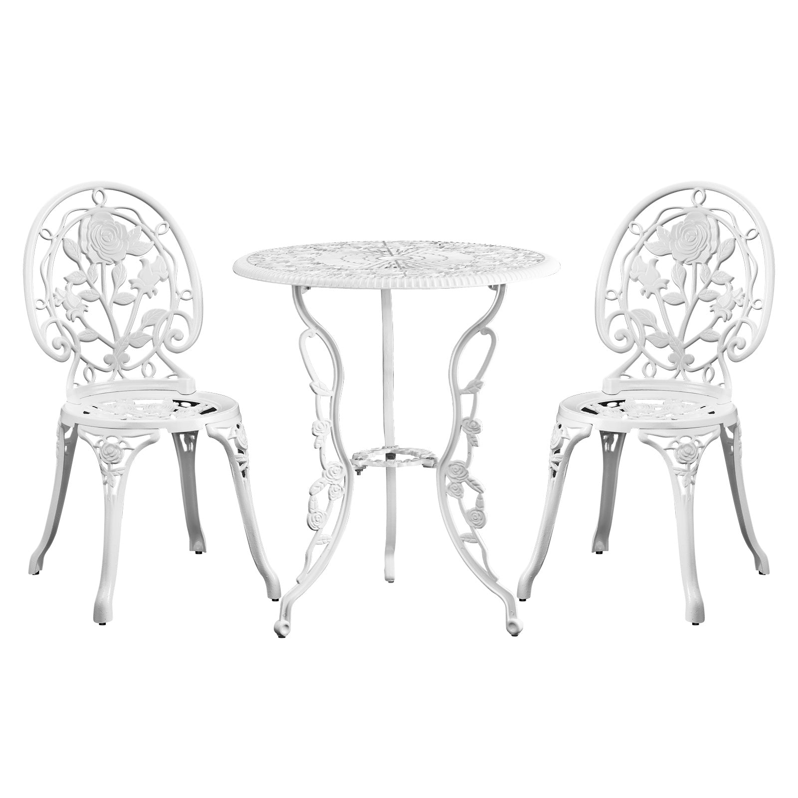 Livsip Outdoor Dining Chairs Setting Bistro Set Patio Garden Furniture 3 Piece - Sunyee