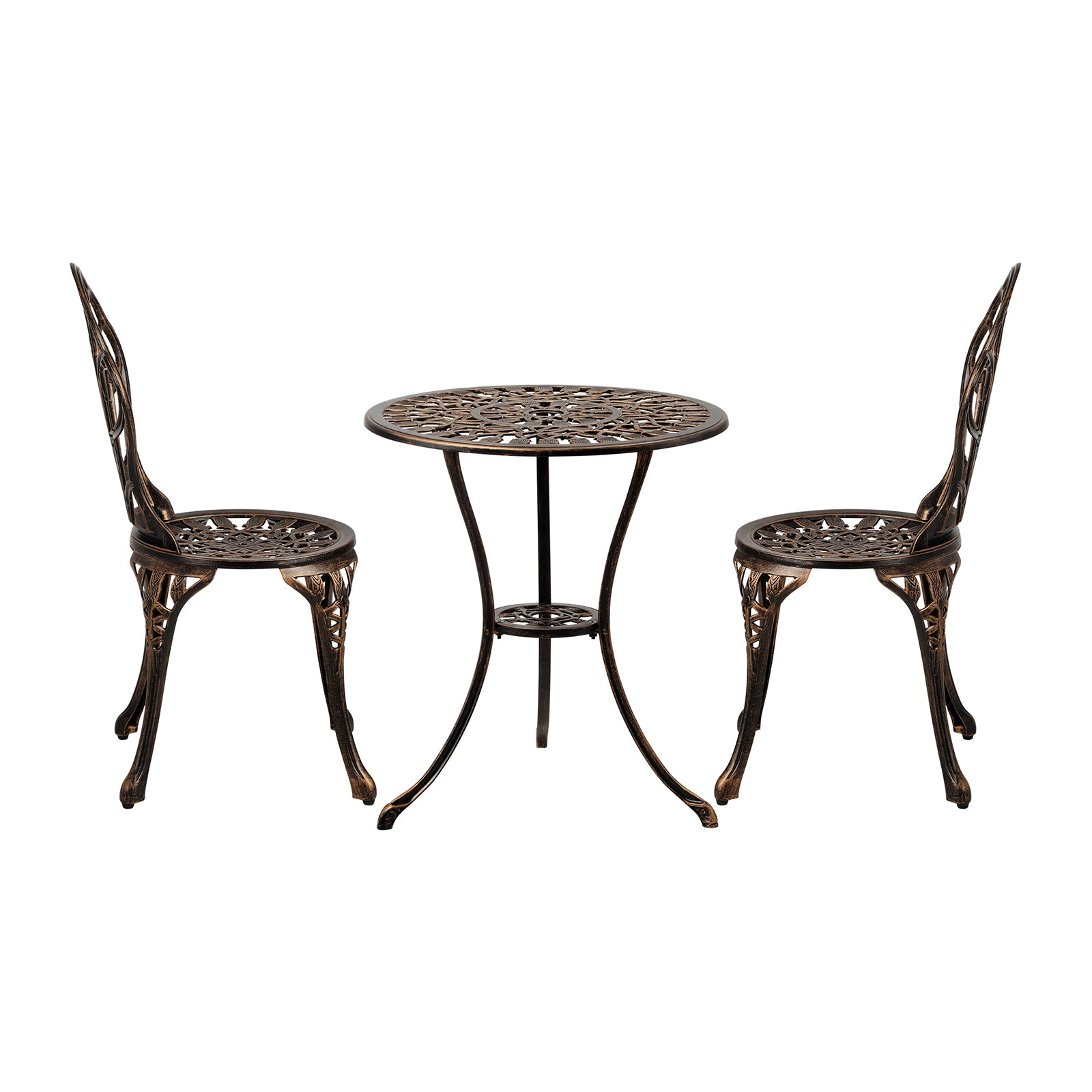 Livsip 3PCS Bistro Outdoor Setting Chairs Table Patio Dining Set Furniture - Sunyee