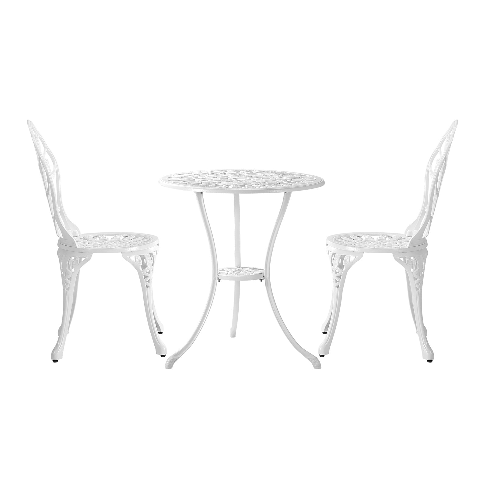 Livsip 3 Piece Outdoor Furniture Setting Chairs Table Bistro Patio Dining Set - Sunyee