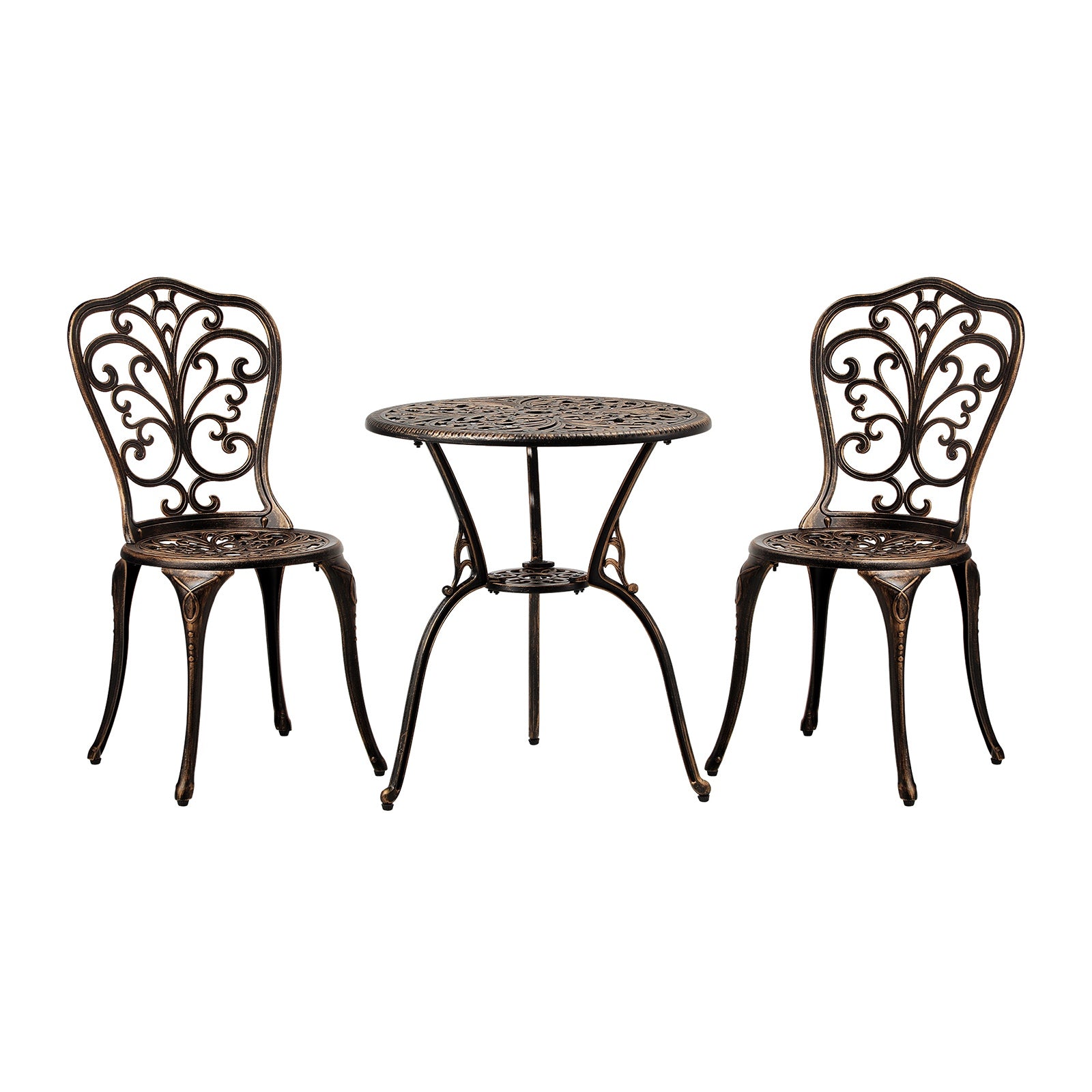 Livsip Outdoor Dining Chairs Setting Bistro Set Patio Garden Furniture 3 Piece - Sunyee