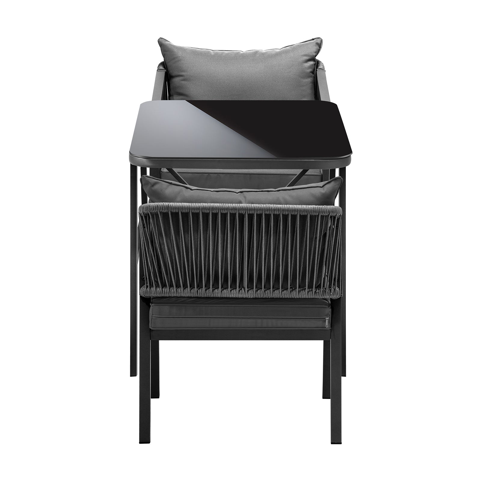 Livsip 3PCS Outdoor Dining Setting Lounge Patio Furniture Table Chairs Set - Sunyee