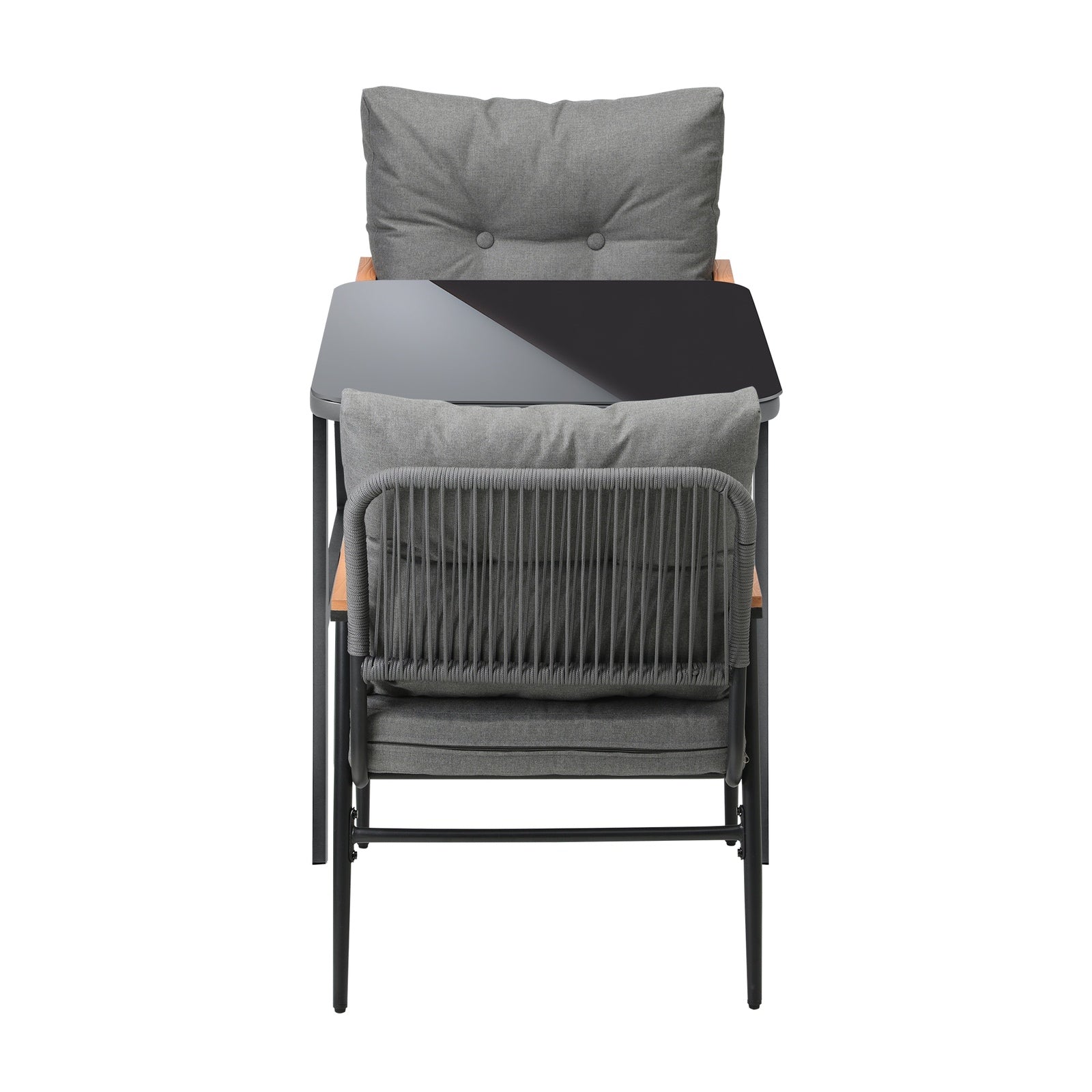 Livsip Outdoor Dining Set Patio Furniture Garden Table and Chairs 2 Seater - Sunyee