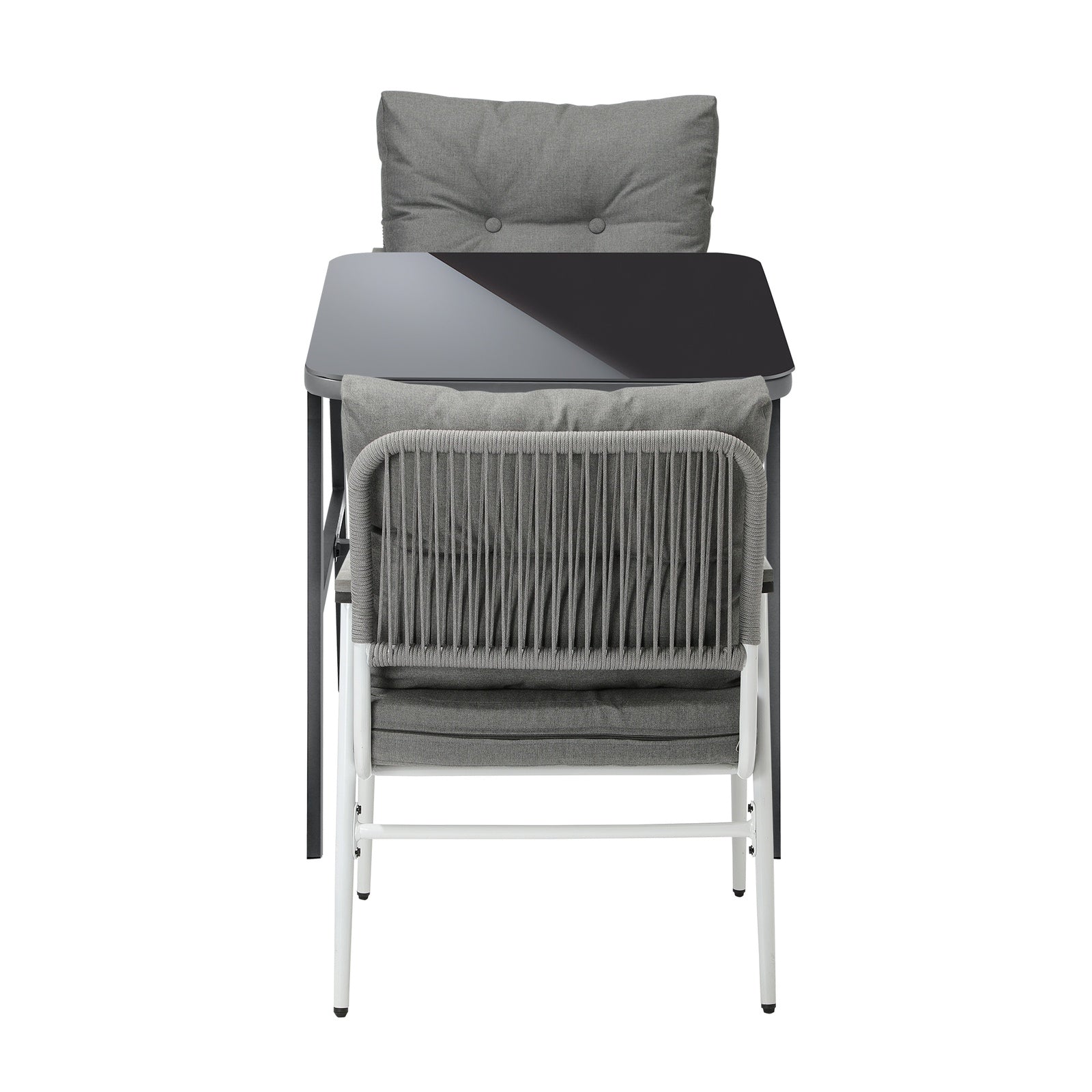 Livsip Outdoor Dining Set Patio Furniture Setting Garden Table and Chairs 3PCS - Sunyee