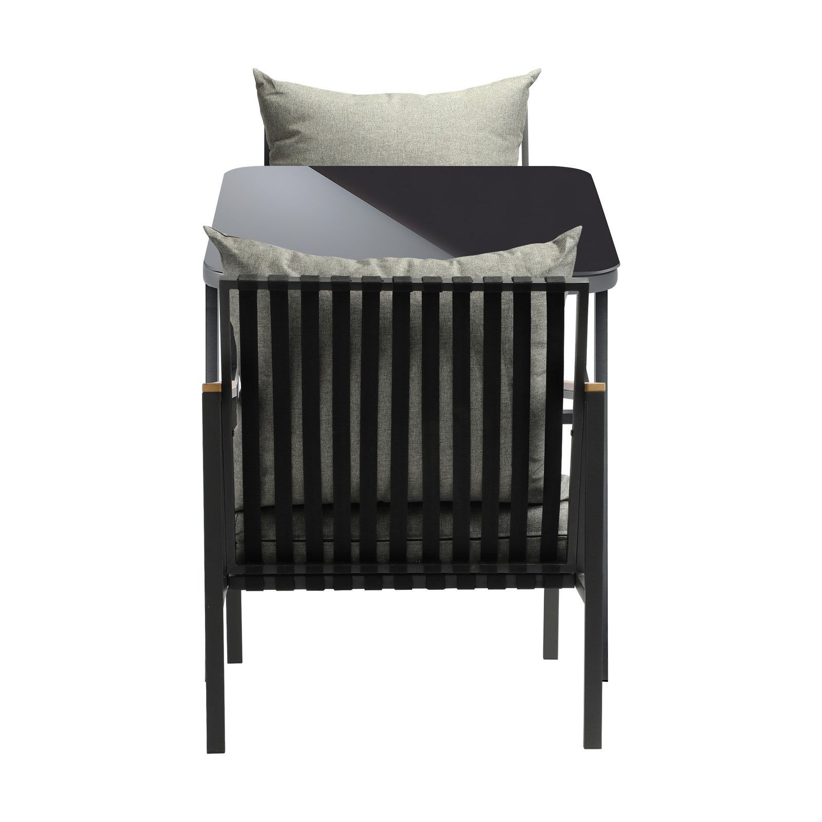 Livsip Outdoor Dining Set Table and Chairs Patio Furniture Garden Setting 3PCS - Sunyee