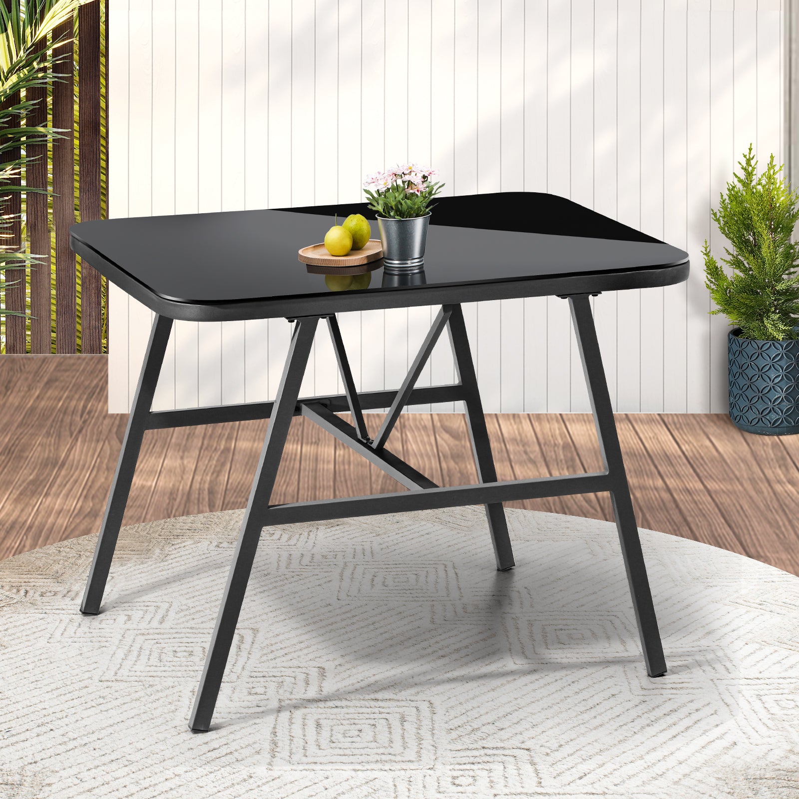 Livsip Outdoor Dining Side Table Furniture Lounge Patio Garden Indoor Desk - Sunyee