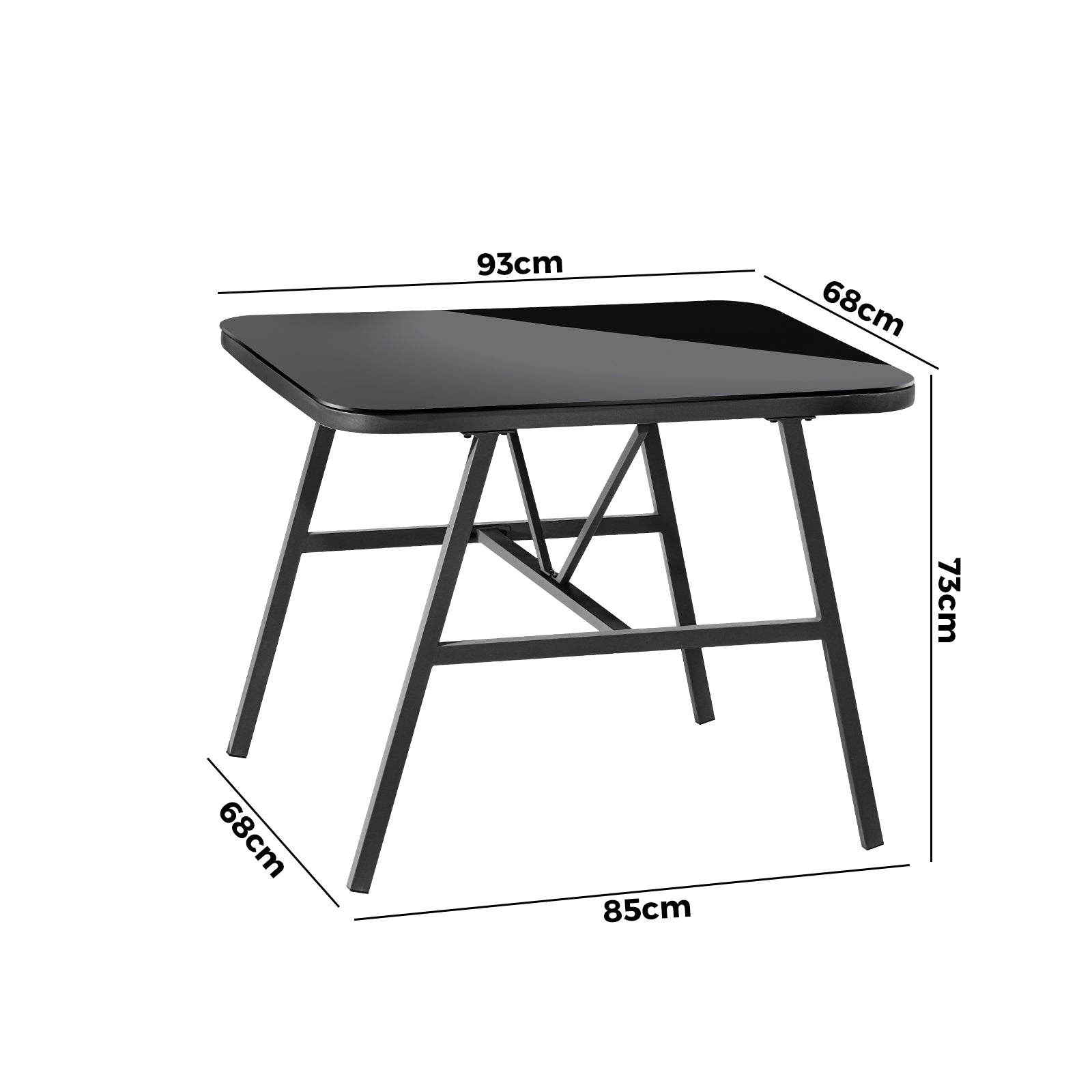 Livsip Outdoor Dining Side Table Furniture Lounge Patio Garden Indoor Desk - Sunyee
