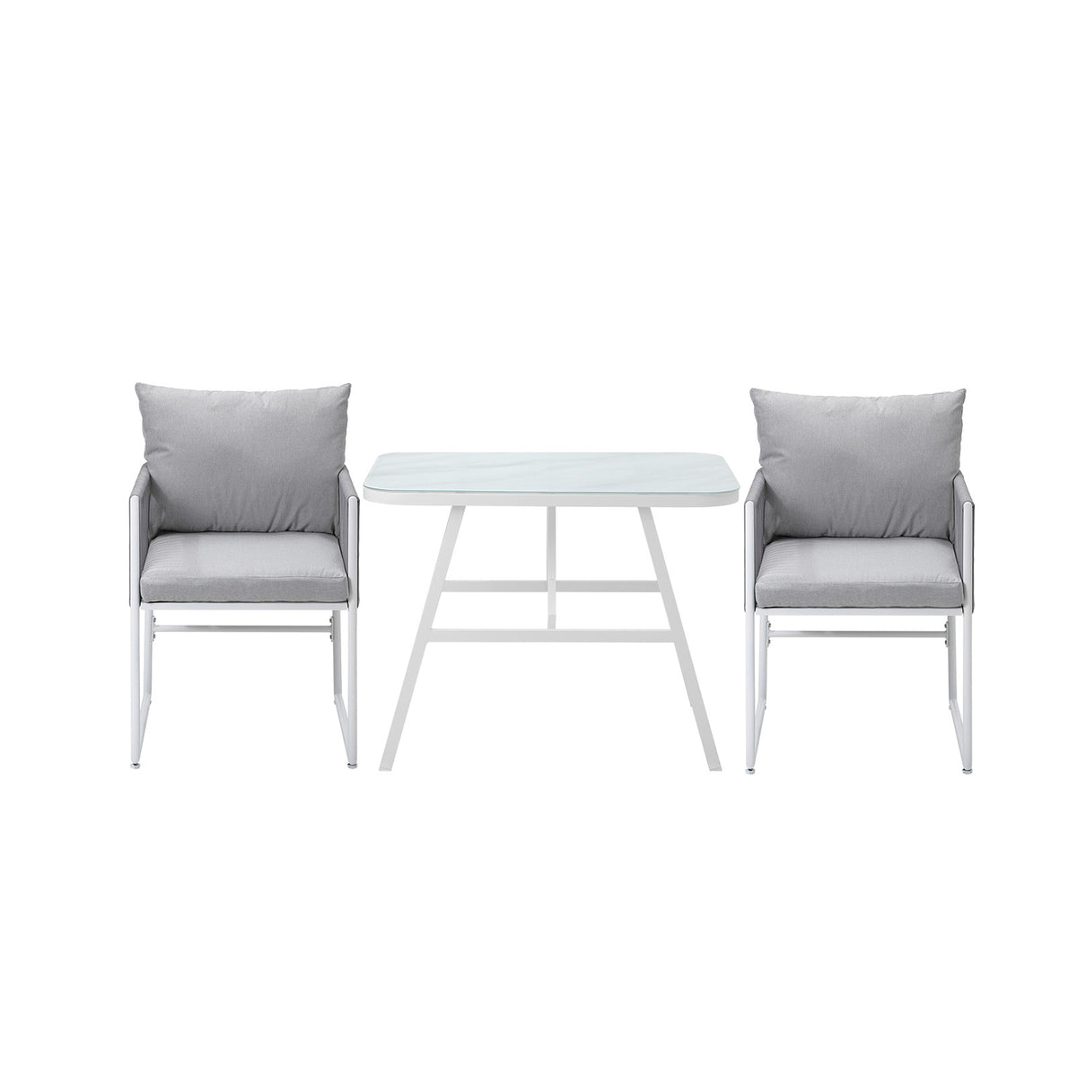 Livsip Outdoor Dining Setting Patio Furniture Table Chairs Set 3 Piece - Sunyee