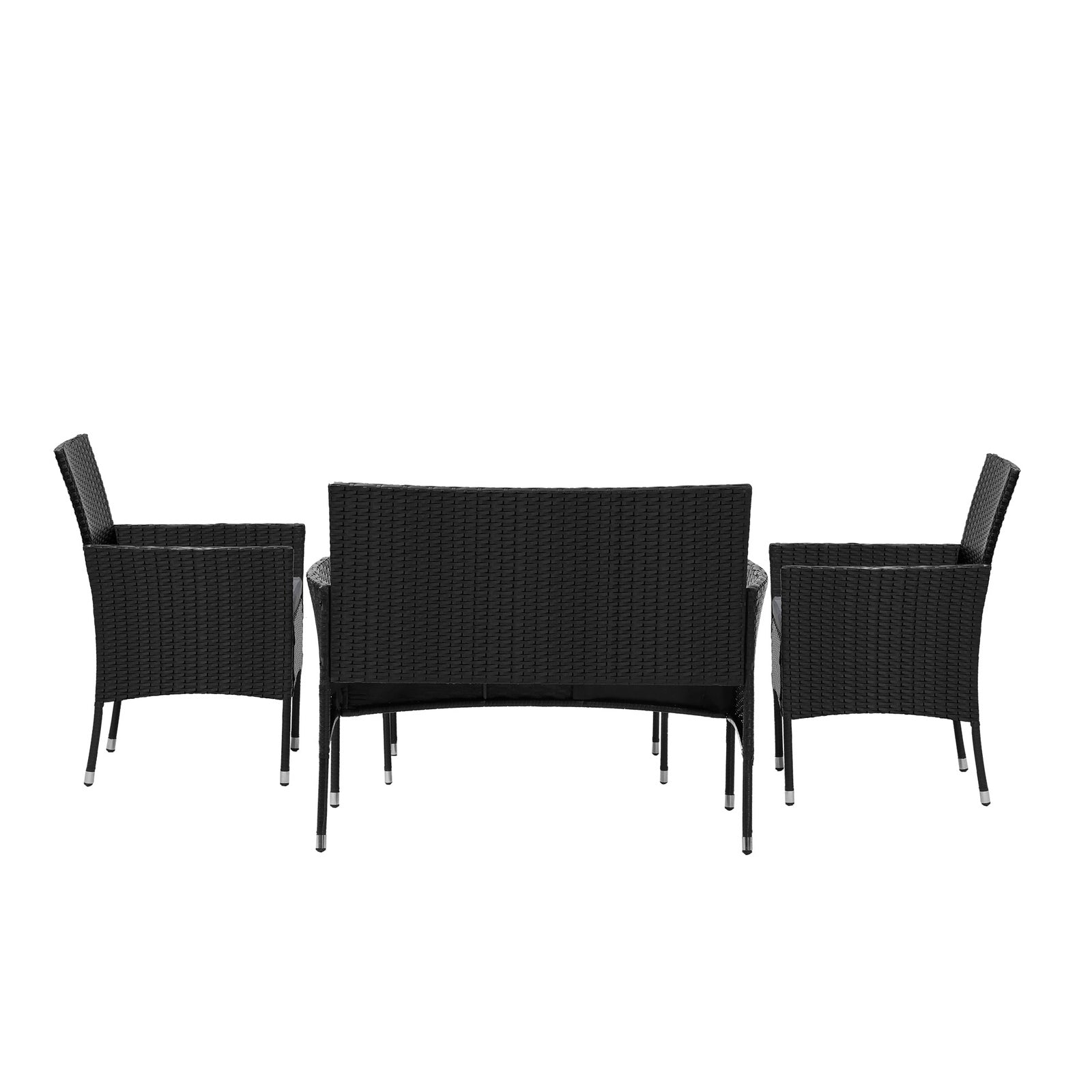 Livsip 4PCS Outdoor Furniture Setting Patio Garden Table Chair Set Wicker Sofa - Sunyee