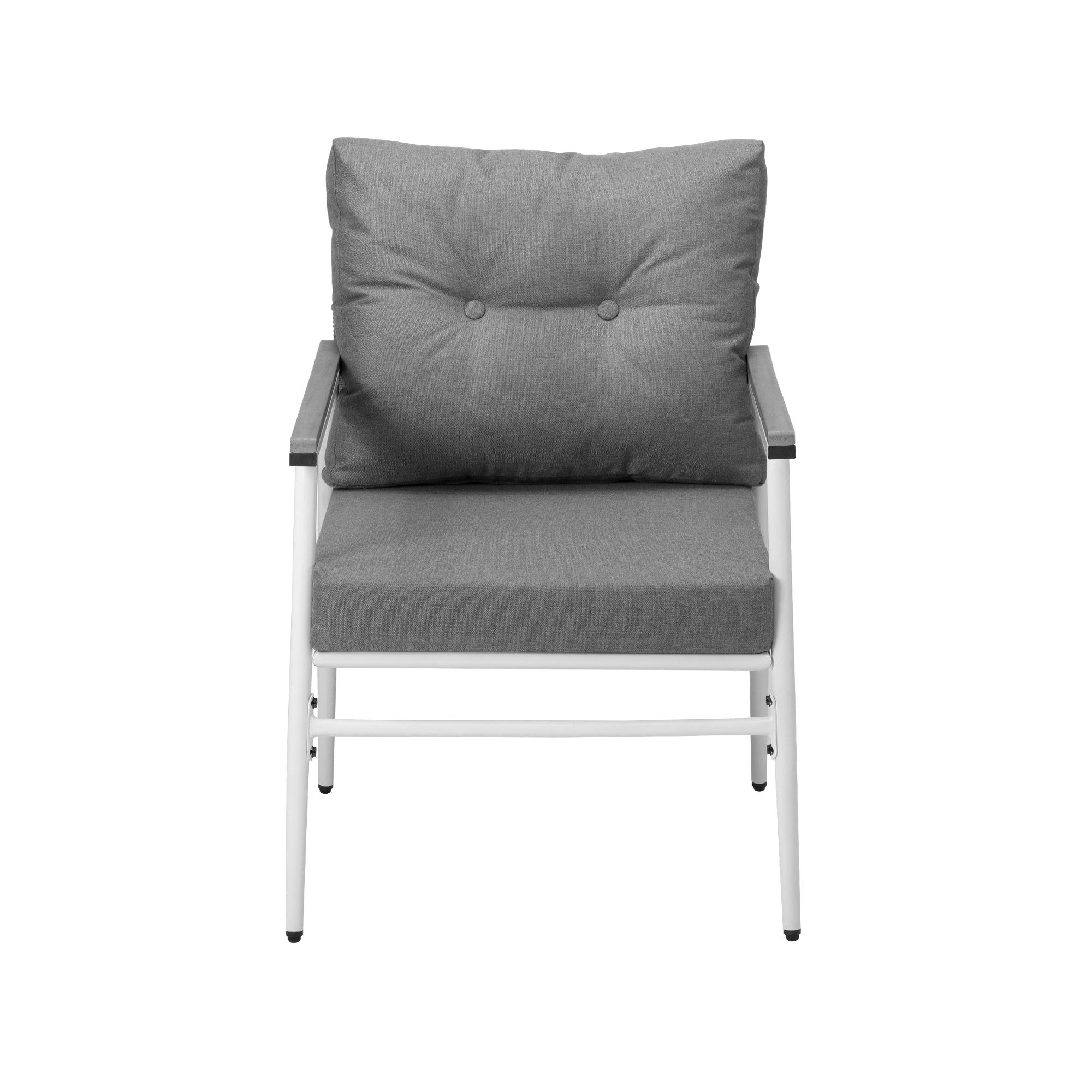 Livsip 2PCS Outdoor Chairs Setting Garden Patio Armchair Lounge Sofa White - Sunyee