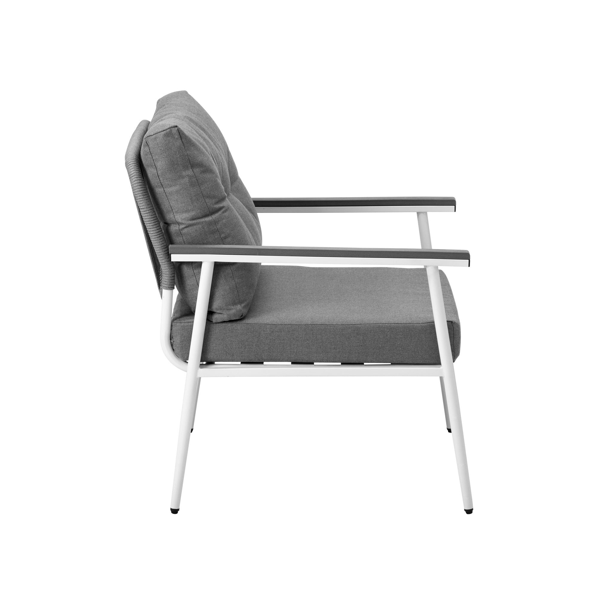 Livsip 2PCS Outdoor Chairs Setting Garden Patio Armchair Lounge Sofa White - Sunyee