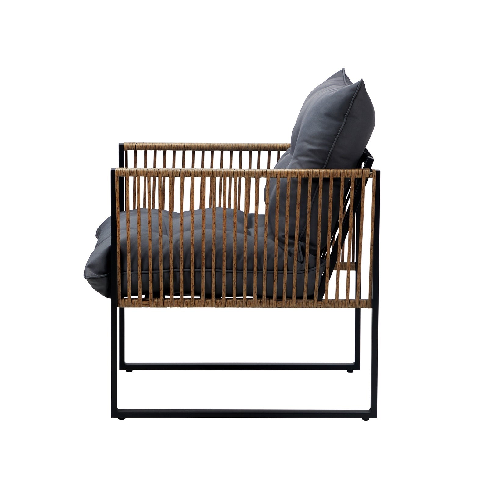 Livsip 2PCS Outdoor Furniture Chairs Garden Patio Garden Lounge Set PE Wicker - Sunyee