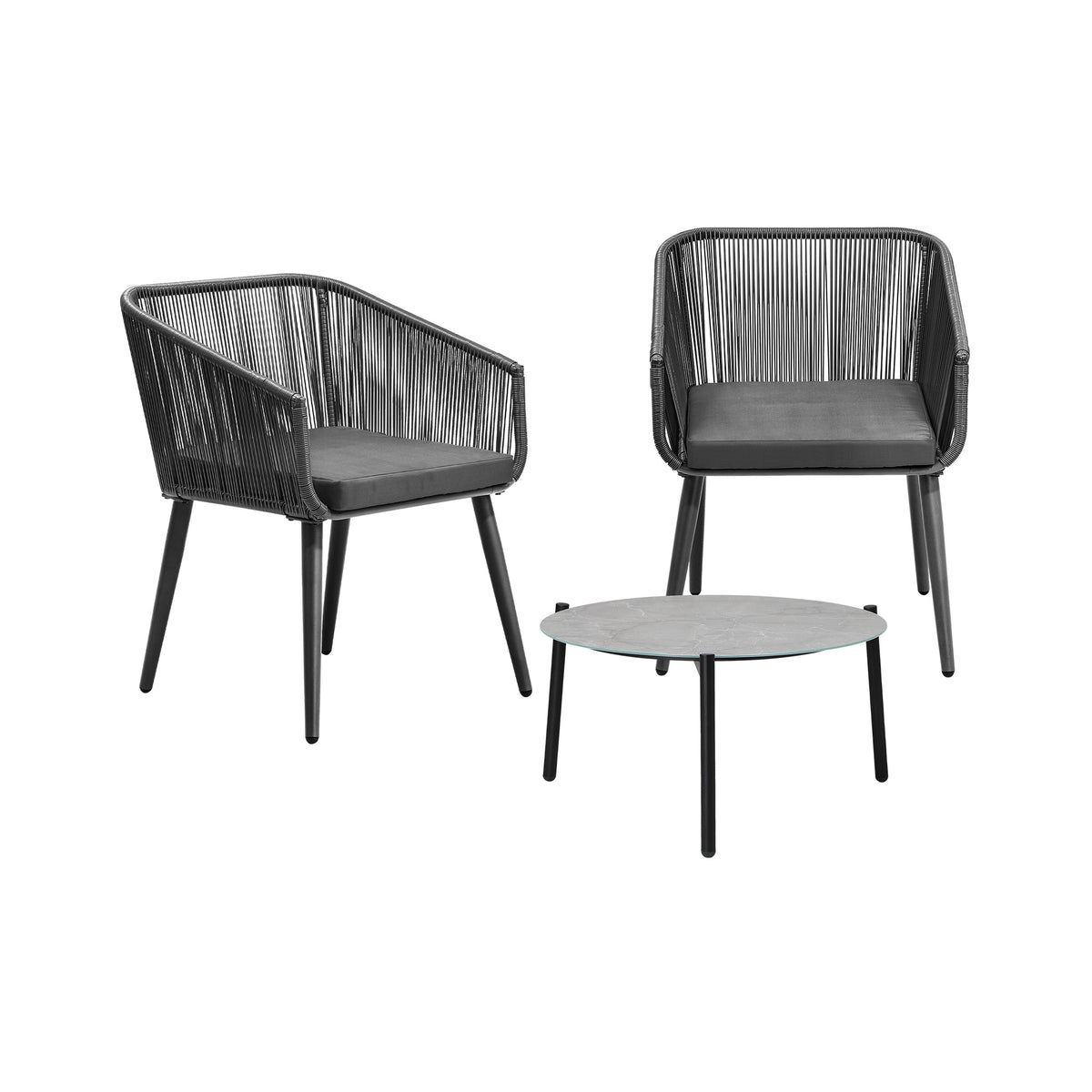 Livsip 3 Piece Outdoor Lounge Setting Furniture Patio Set - Sunyee
