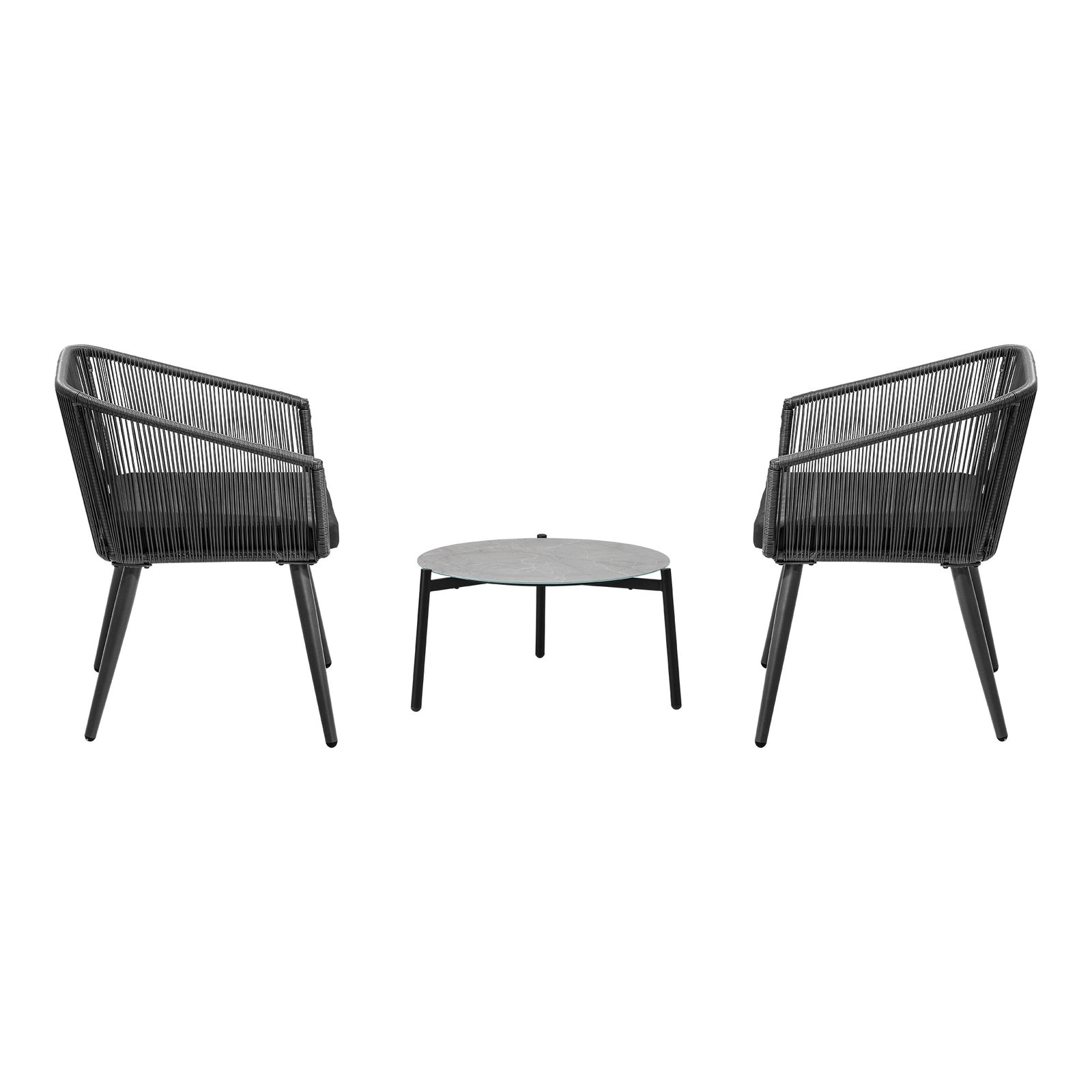 Livsip 3 Piece Outdoor Lounge Setting Furniture Patio Set - Sunyee