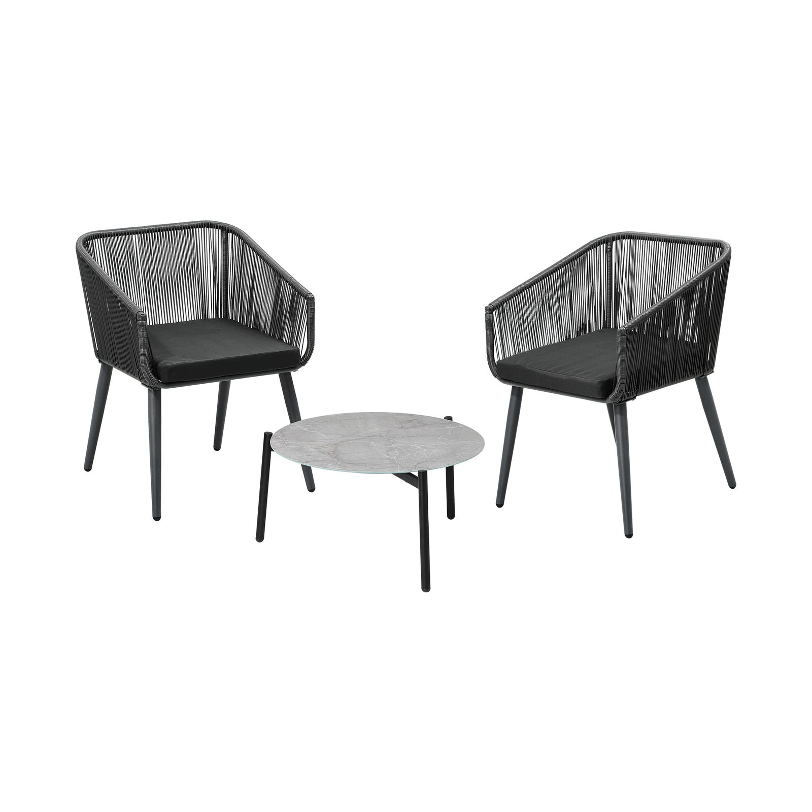 Livsip 3 Piece Outdoor Lounge Setting Furniture Patio Set - Sunyee