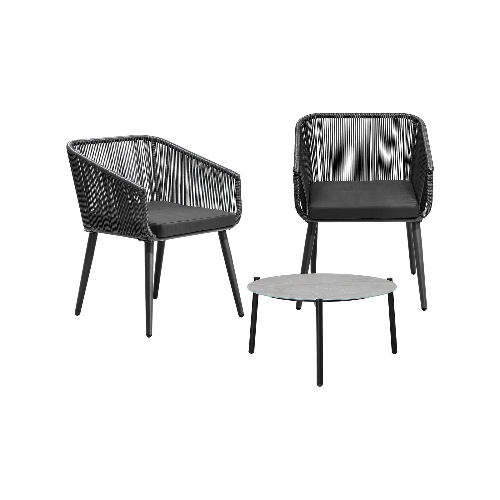 Livsip 3 Piece Outdoor Lounge Setting Furniture Patio Set - Sunyee