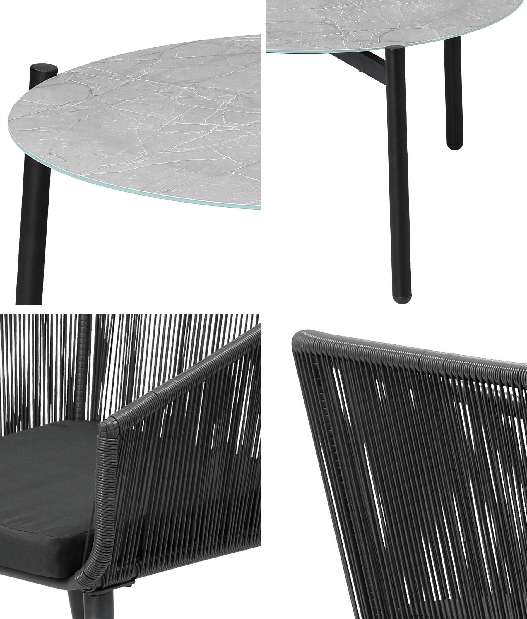 Livsip 5 Piece Outdoor Patio Set Lounge Furniture Setting - Sunyee