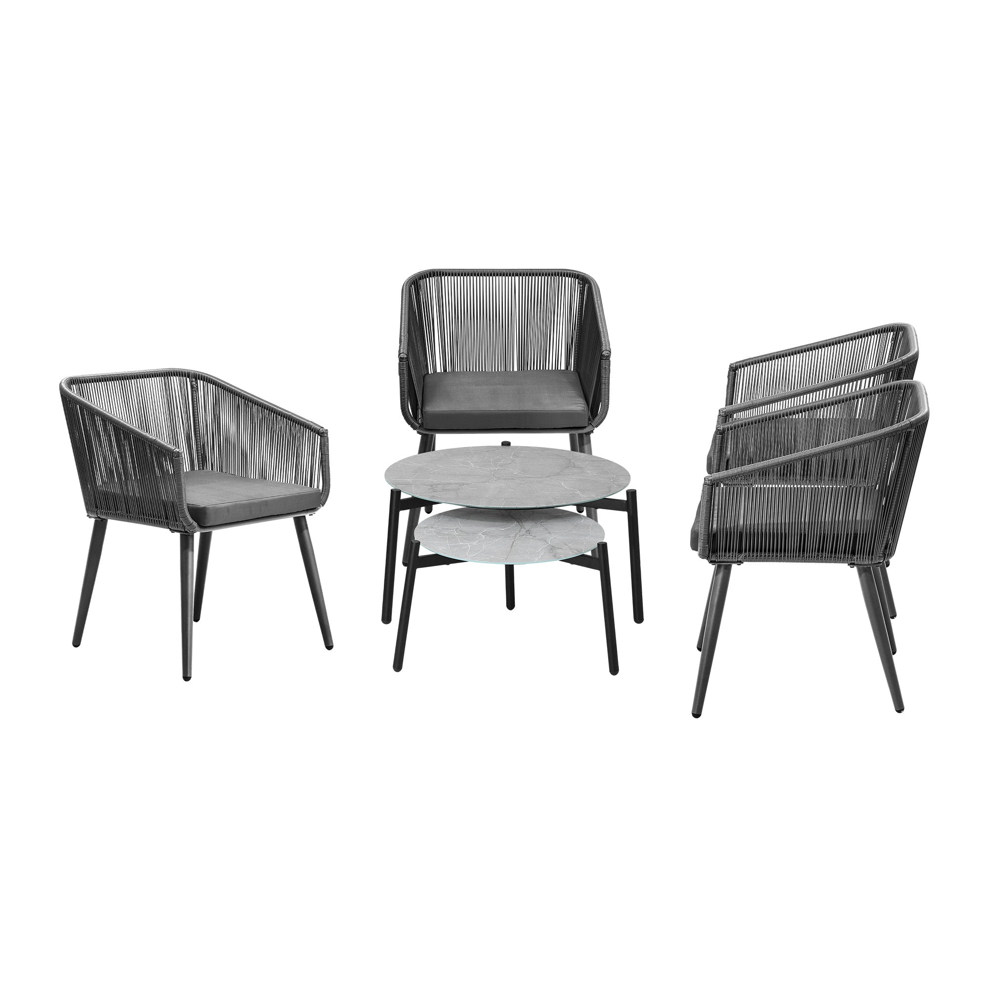 Livsip 6 Piece Outdoor Patio Set Lounge Furniture Setting - Sunyee