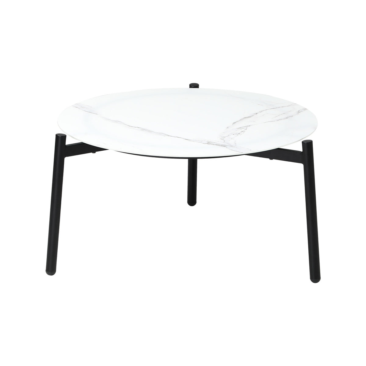 Livsip Coffee Side Marble Table Outdoor Patio Furniture Garden 70cm Round Desk - Sunyee