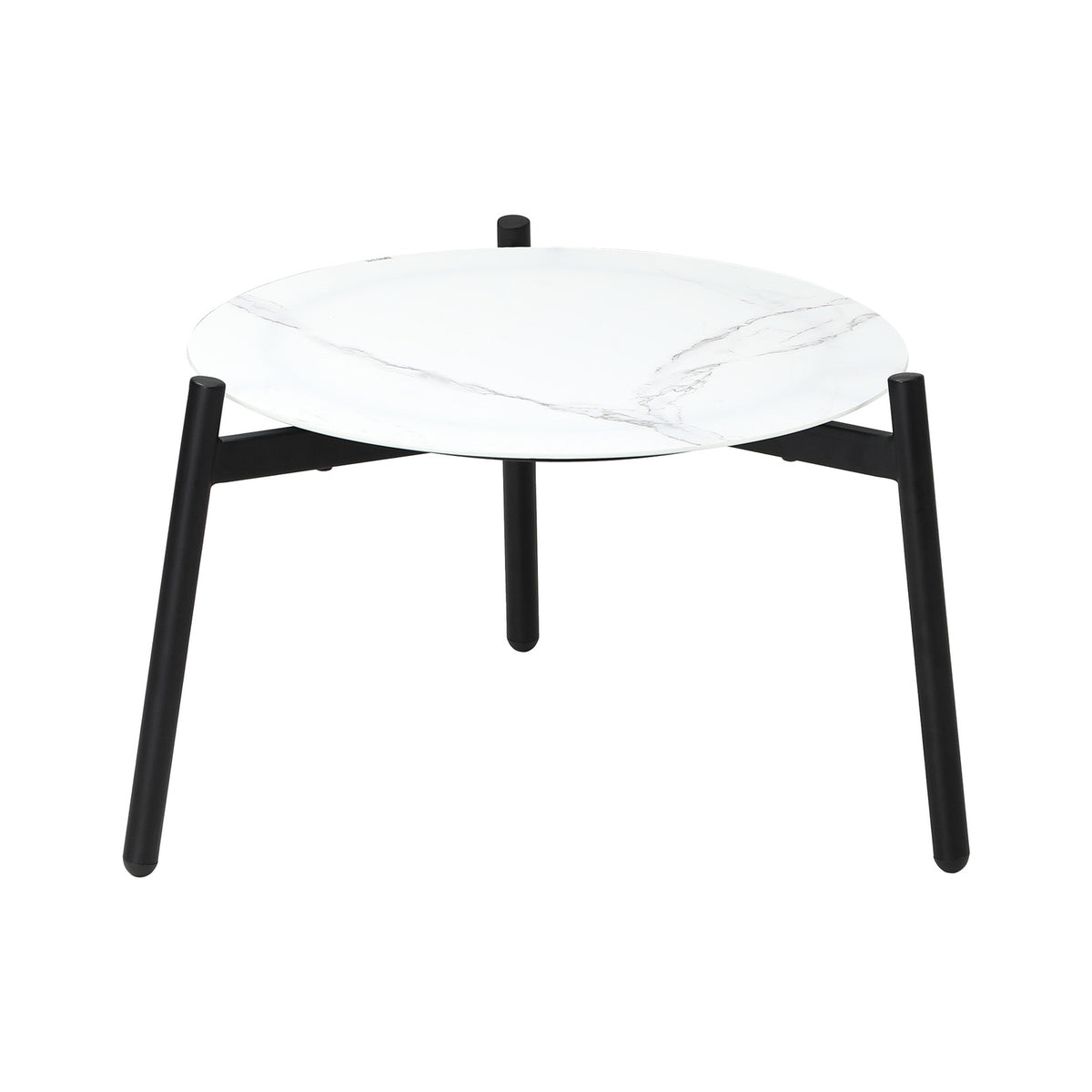Livsip Coffee Side Marble Table Outdoor Patio Furniture Garden 70cm Round Desk - Sunyee