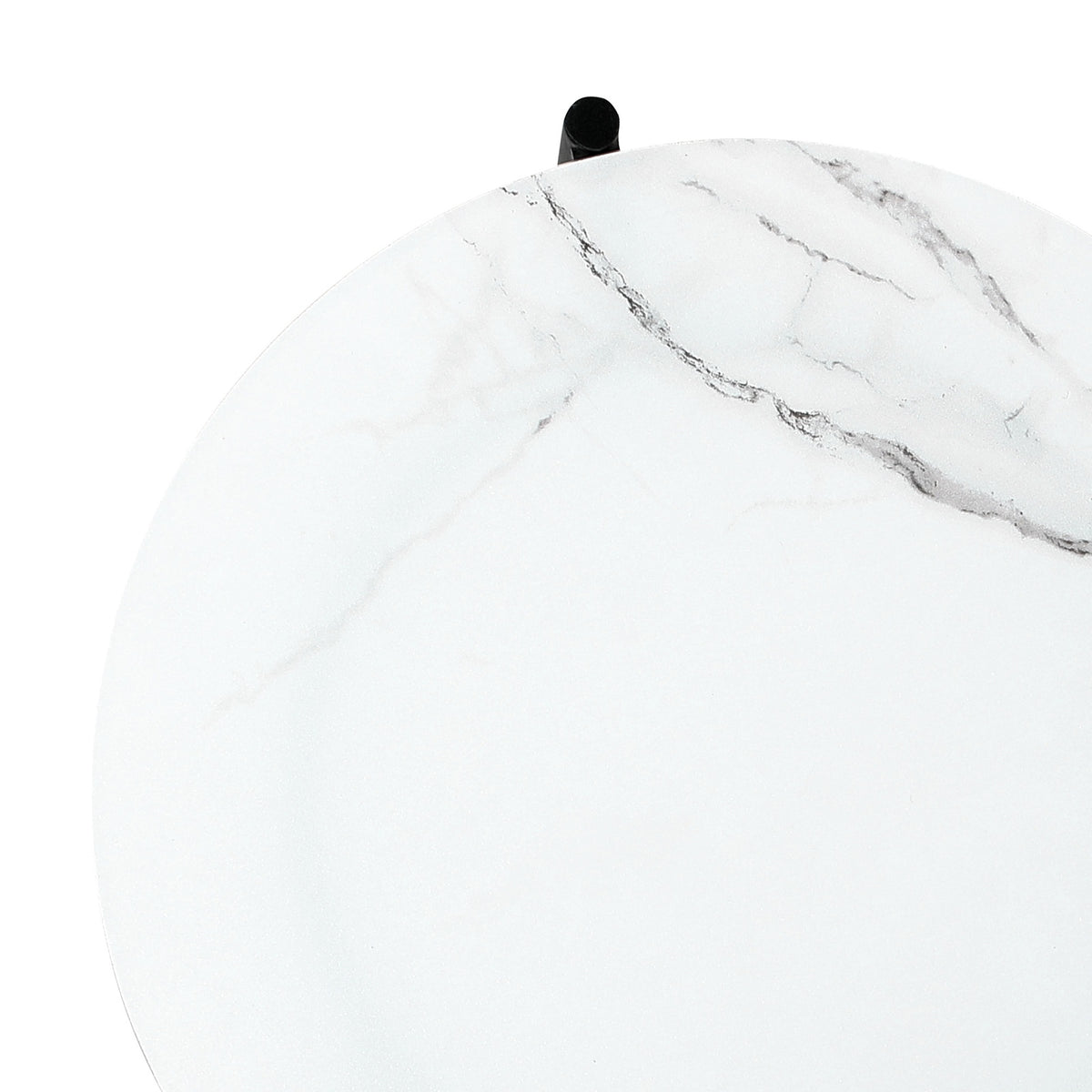 Livsip Coffee Side Marble Table Outdoor Patio Furniture Garden 70cm Round Desk - Sunyee