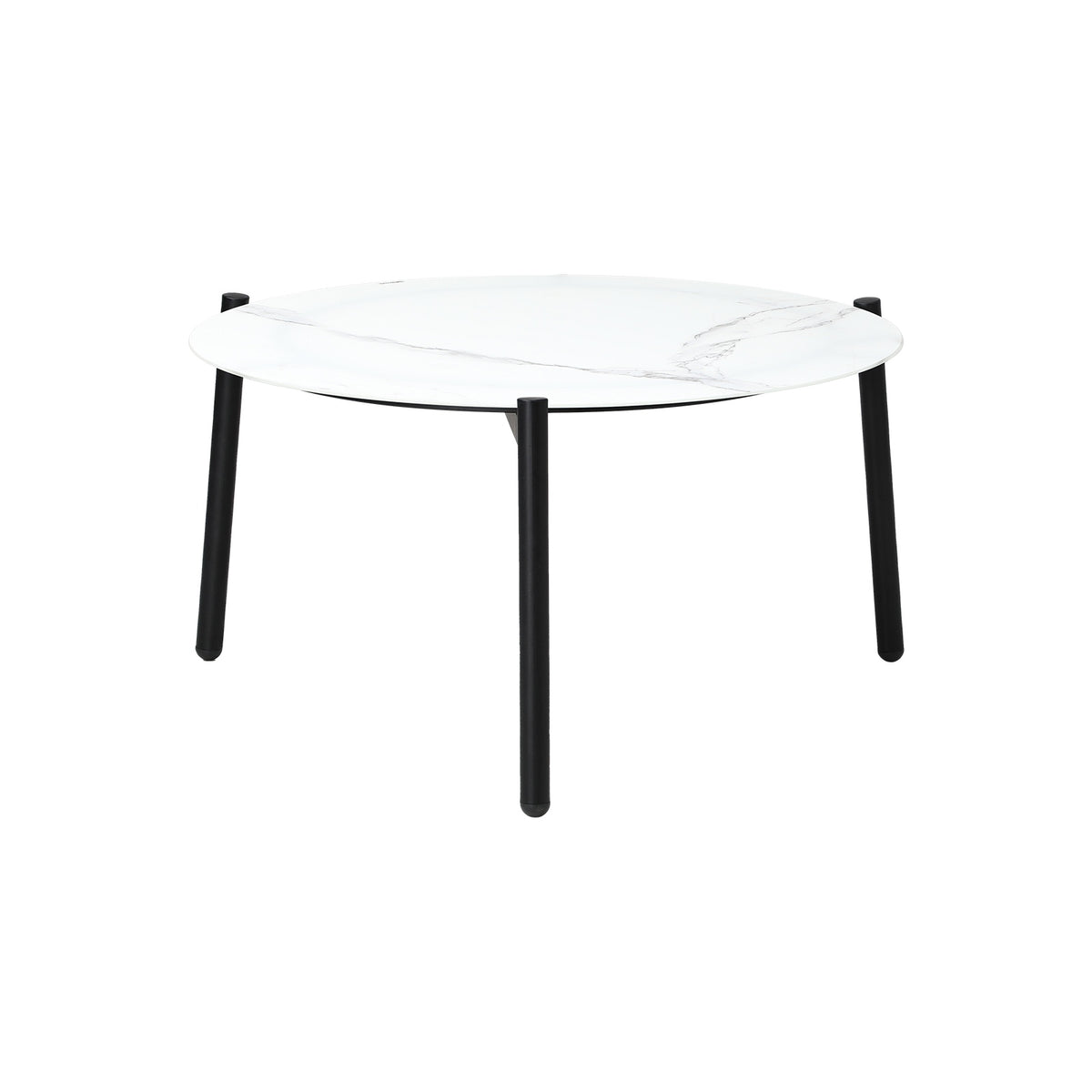 Livsip Coffee Side Marble Table Outdoor Patio Furniture Garden 70cm Round Desk - Sunyee