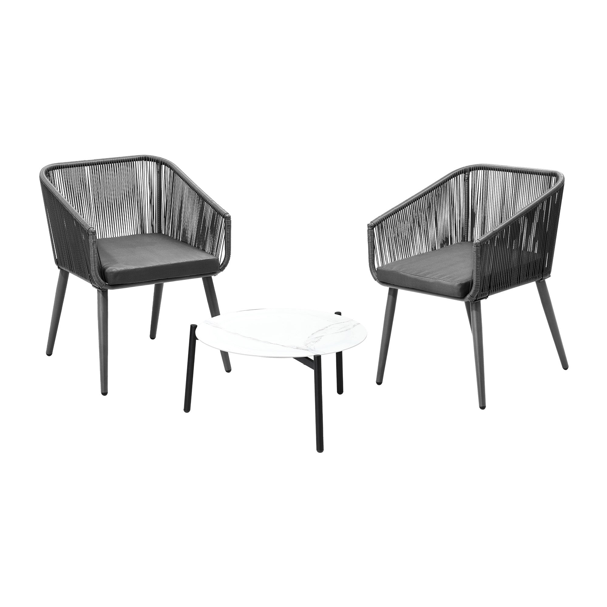 Livsip Outdoor Lounge Setting Furniture 3 Piece Patio Set - Sunyee