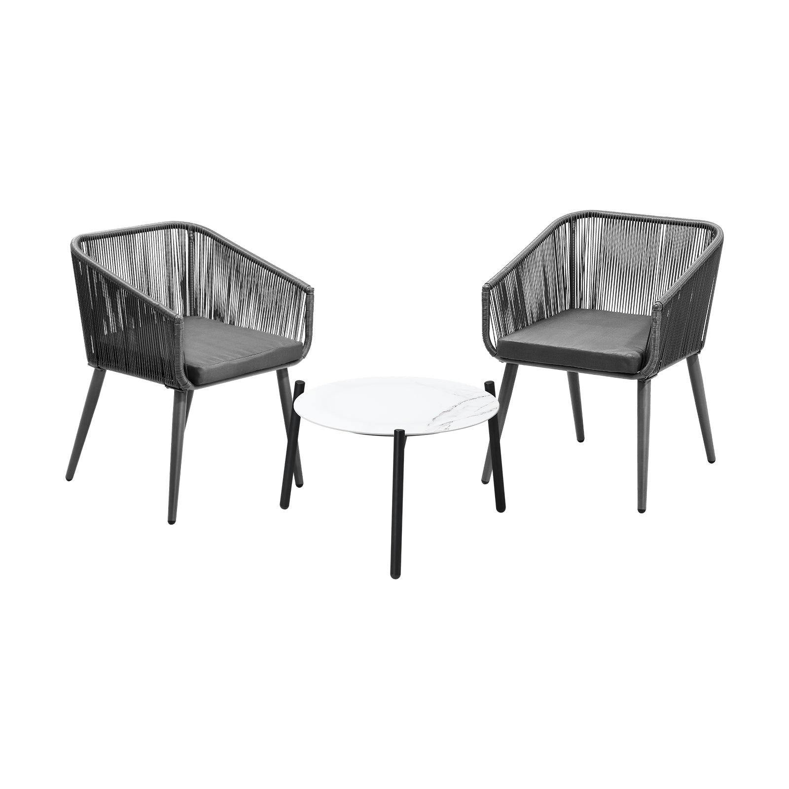 Livsip Outdoor Lounge Setting Furniture 3 Piece Patio Set - Sunyee