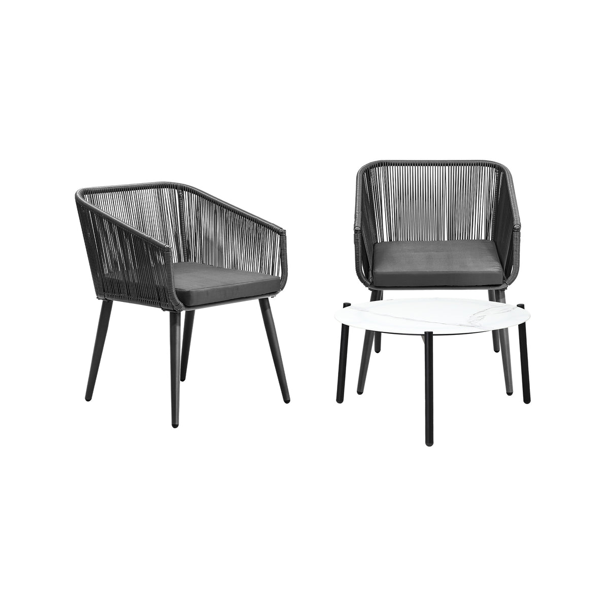 Livsip Outdoor Lounge Setting Furniture 3 Piece Patio Set - Sunyee