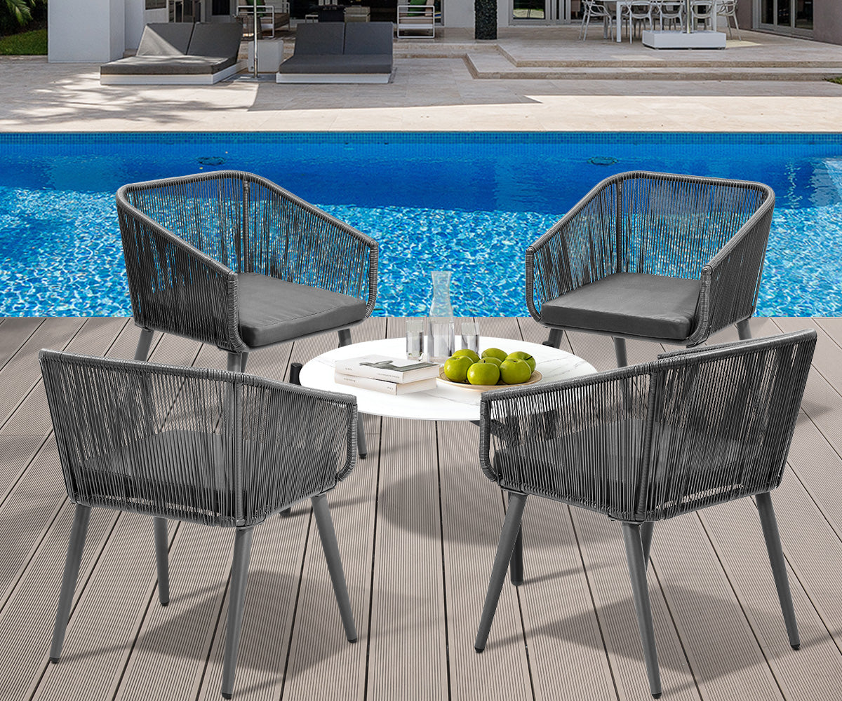 Livsip Outdoor Lounge Setting Furniture 5 Piece Patio Set - Sunyee