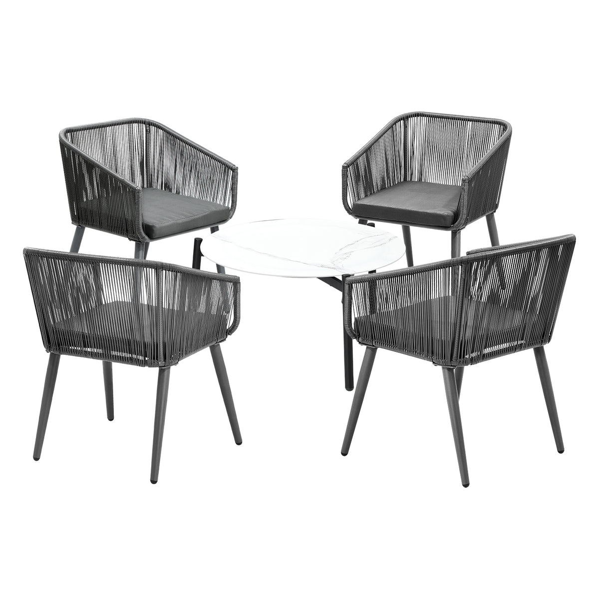 Livsip Outdoor Lounge Setting Furniture 5 Piece Patio Set - Sunyee