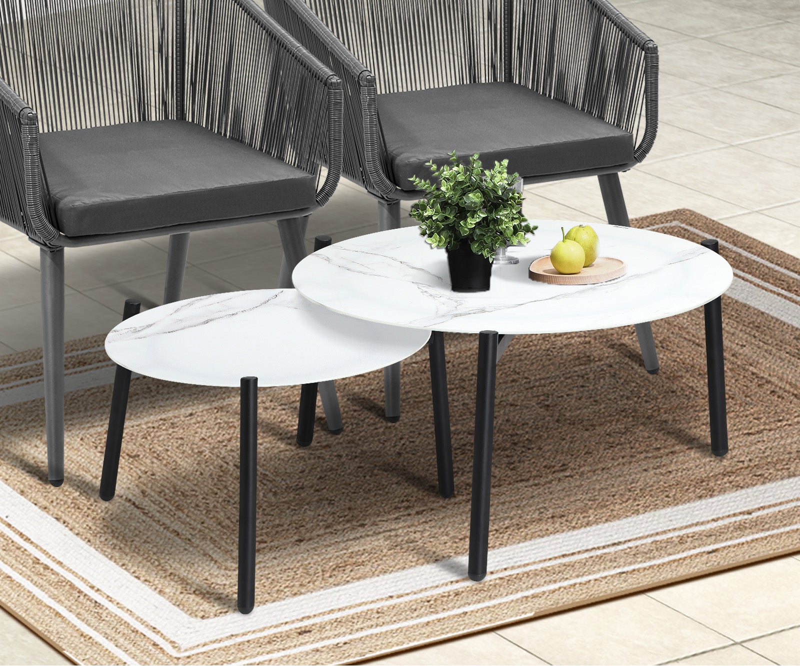 Livsip Outdoor Lounge Setting Furniture 6 Piece Patio Set - Sunyee